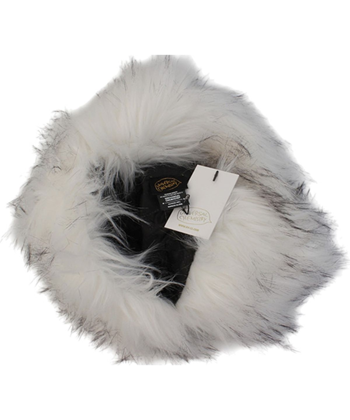유니버셜 케미스트리(UNIVERSAL CHEMISTRY) Two Tone Fur White Aviator Hat 귀달이모자