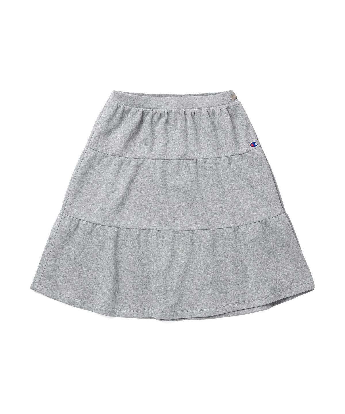 챔피온(CHAMPION) 챔피온 X 오헤시오 소프트 티어드 스커트 Melange Gray