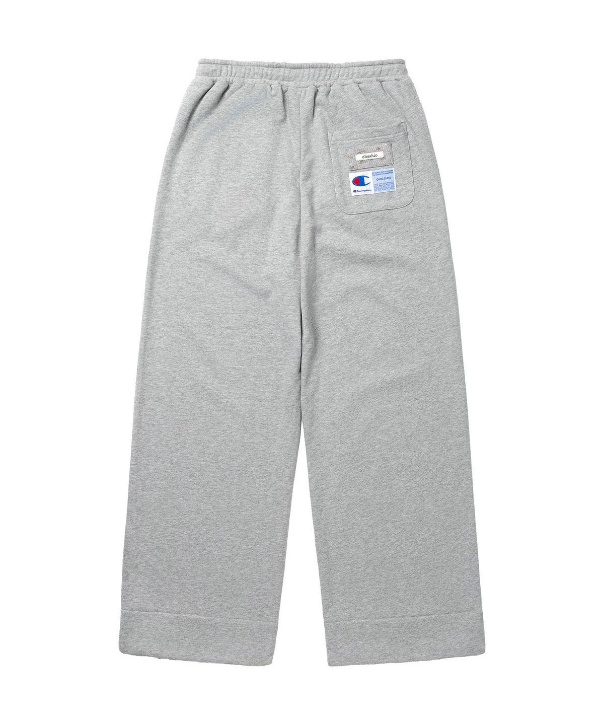 챔피온(CHAMPION) 챔피온 X 오헤시오 플라워 커프 밴딩 스웨트 팬츠 Melange Gray