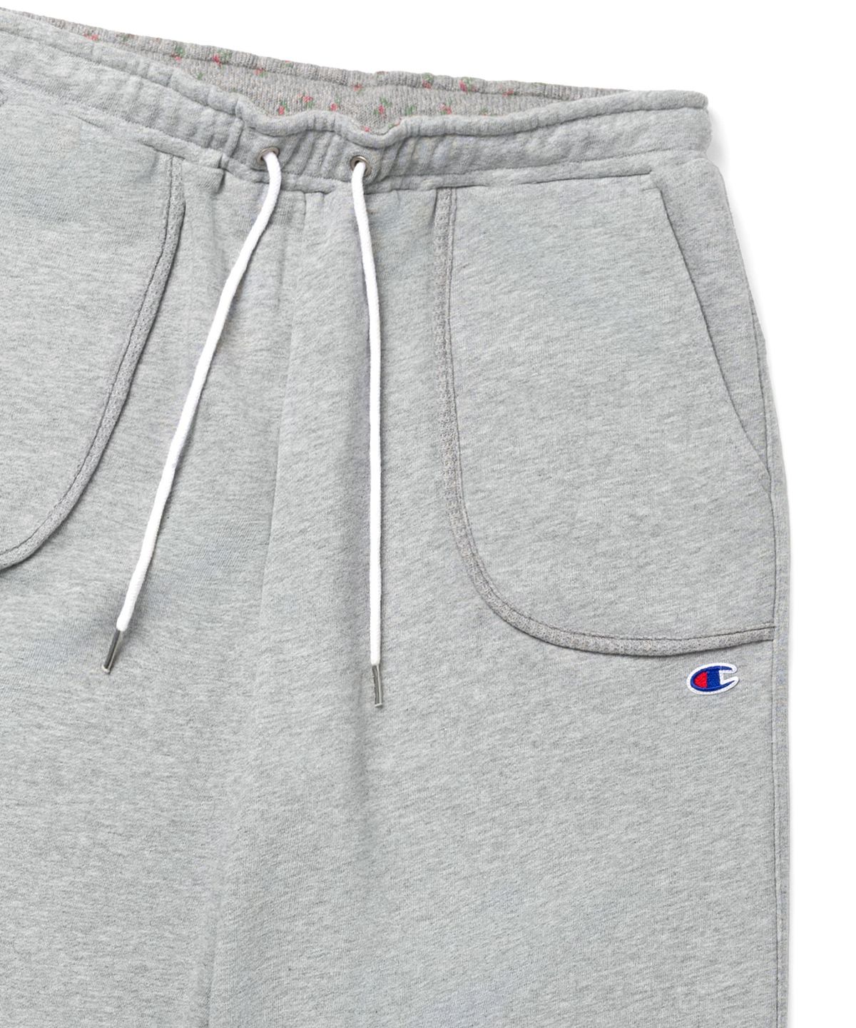 챔피온(CHAMPION) 챔피온 X 오헤시오 플라워 커프 밴딩 스웨트 팬츠 Melange Gray