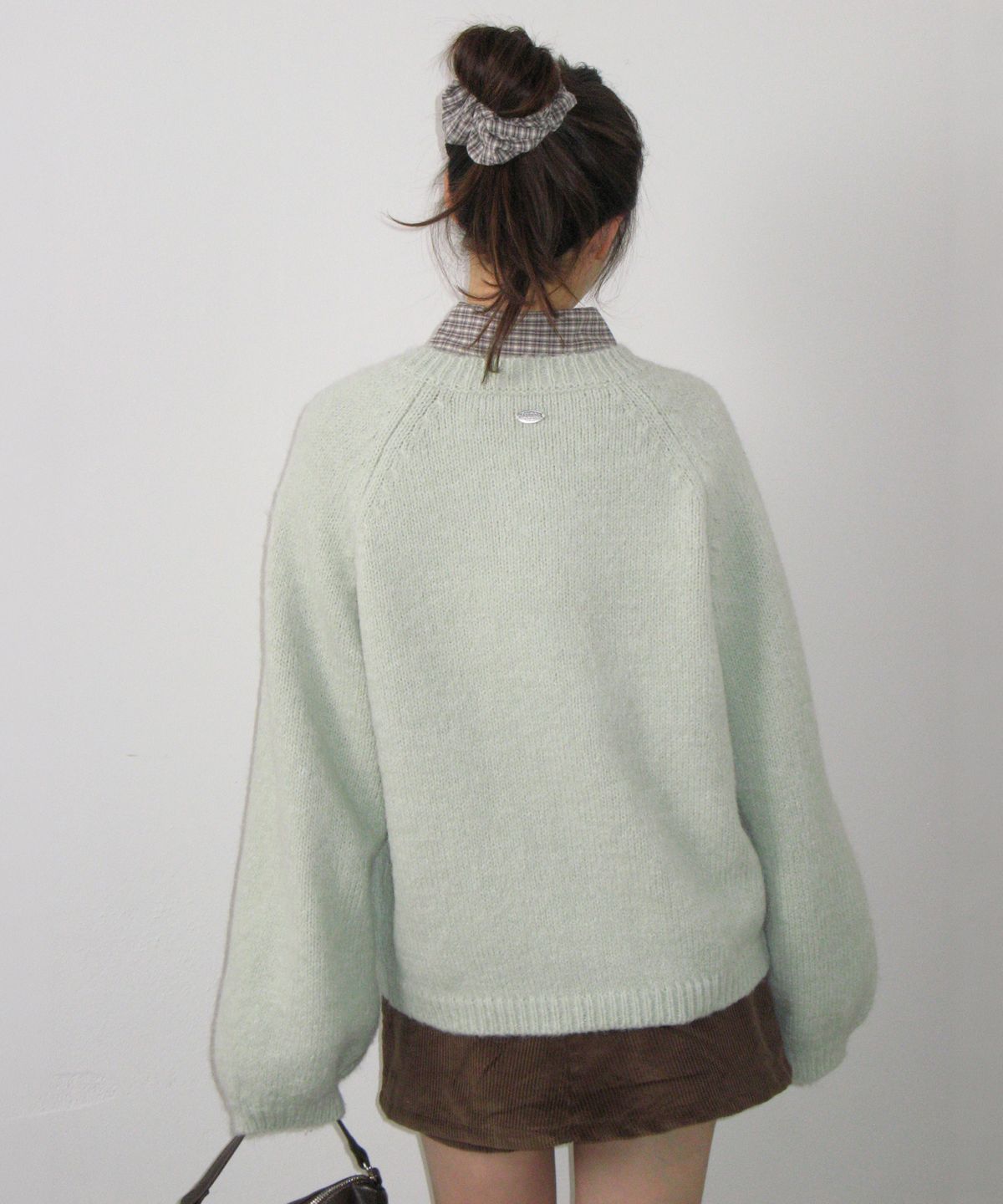론론(RONRON) DOUBLE BUTTON CARDIGAN MINT