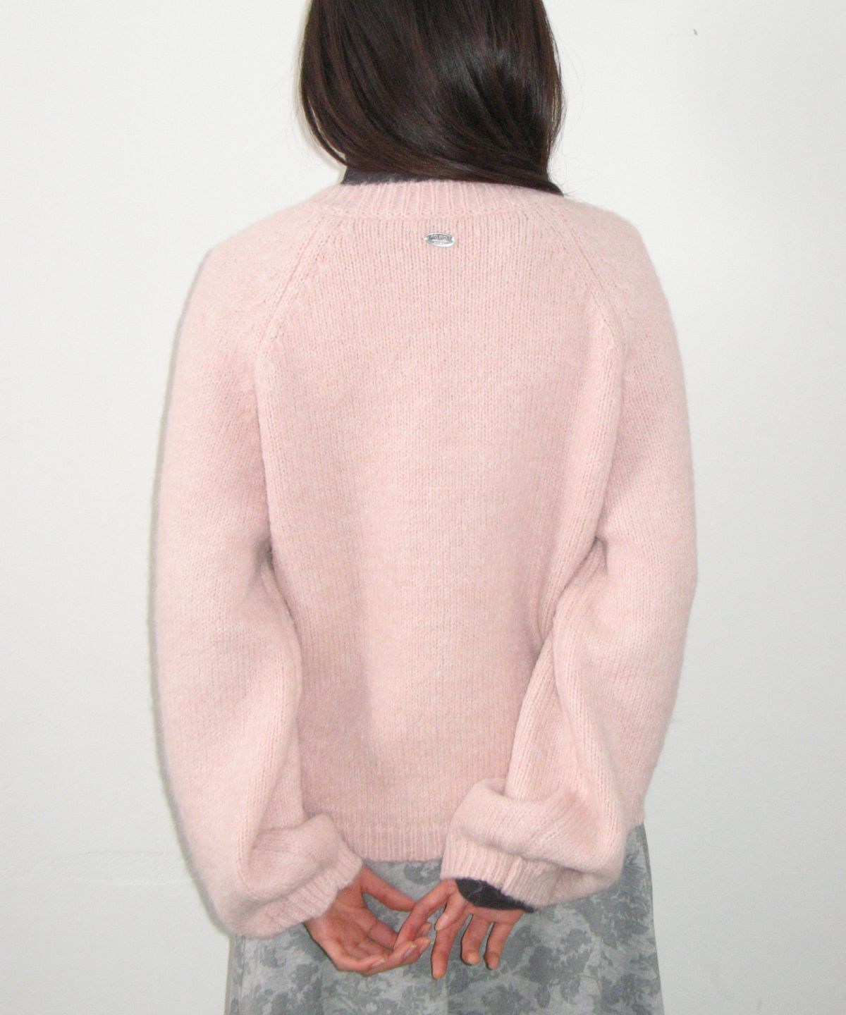 론론(RONRON) DOUBLE BUTTON CARDIGAN SOFT PINK