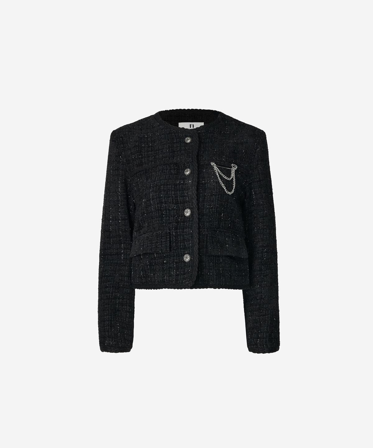 뉴얼린(NEWALRIN) Jennie chain Tweed Jacket