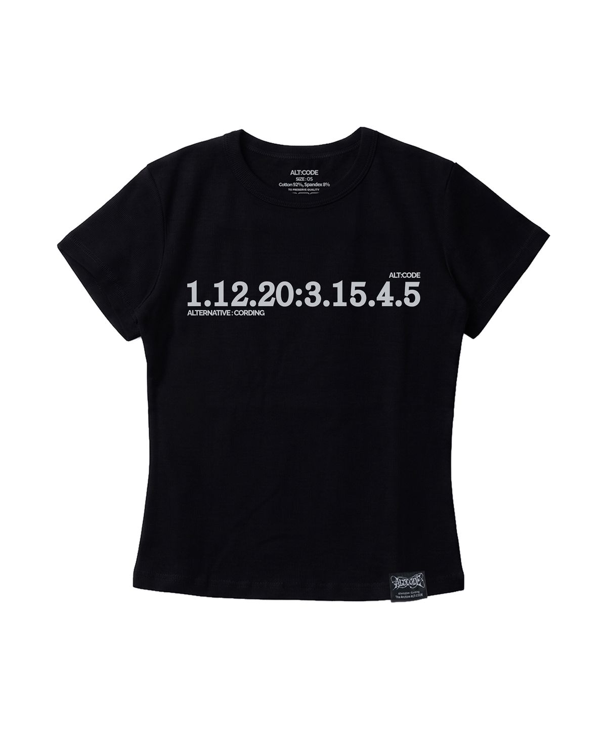 알트코드 아카이브(ALTCODE ARCHIVE) ALT 시퀀스 슬림탑 3 블랙