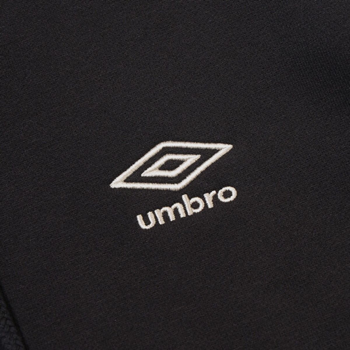 엄브로(UMBRO) 에센셜 기모 후드 집업 블랙 UR423CFTO1