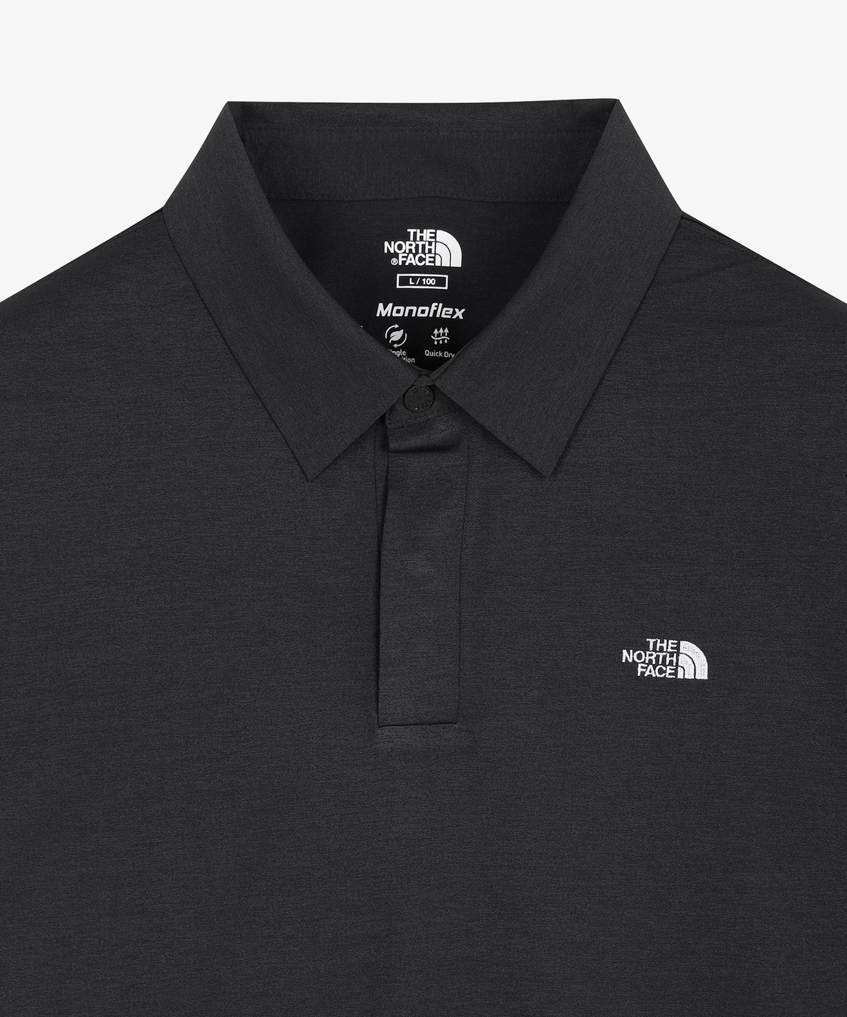 노스페이스(THE NORTH FACE) NT7QS55J 이지데이 긴팔 폴로 티셔츠 BLACK
