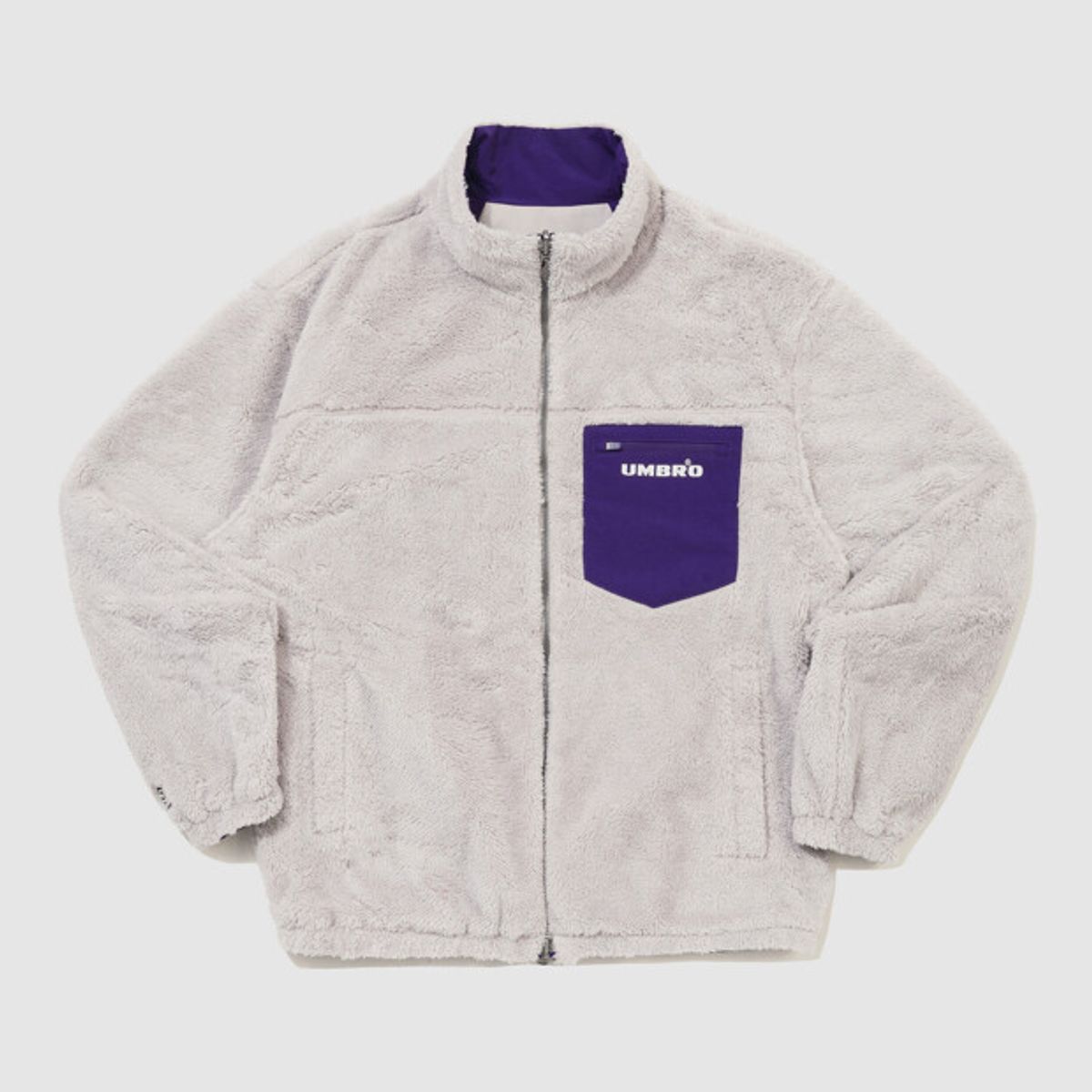 엄브로(UMBRO) HBL 네오 브릿 리버시블 플리스 안감 자켓 퍼플 UR321CFJ95