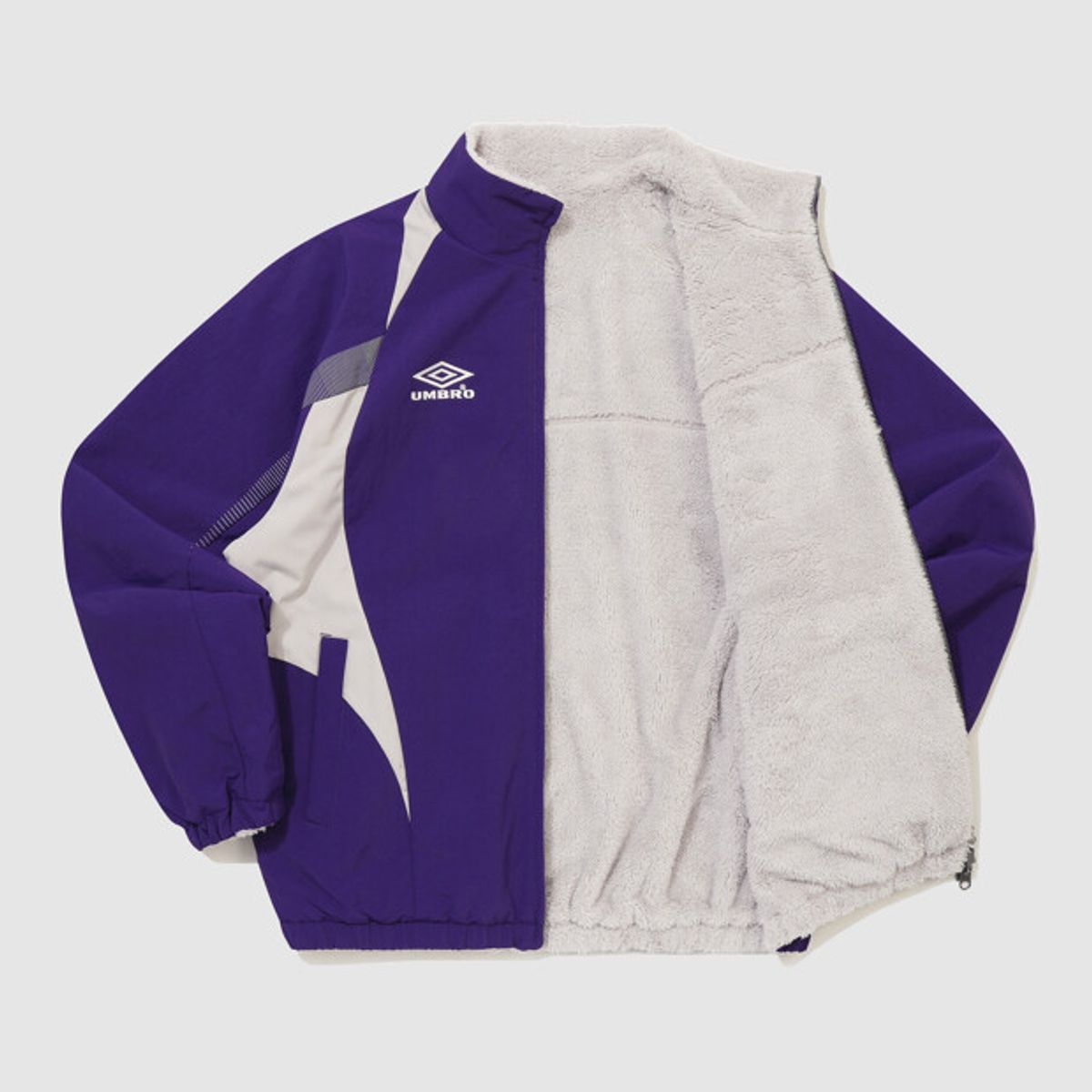 엄브로(UMBRO) HBL 네오 브릿 리버시블 플리스 안감 자켓 퍼플 UR321CFJ95