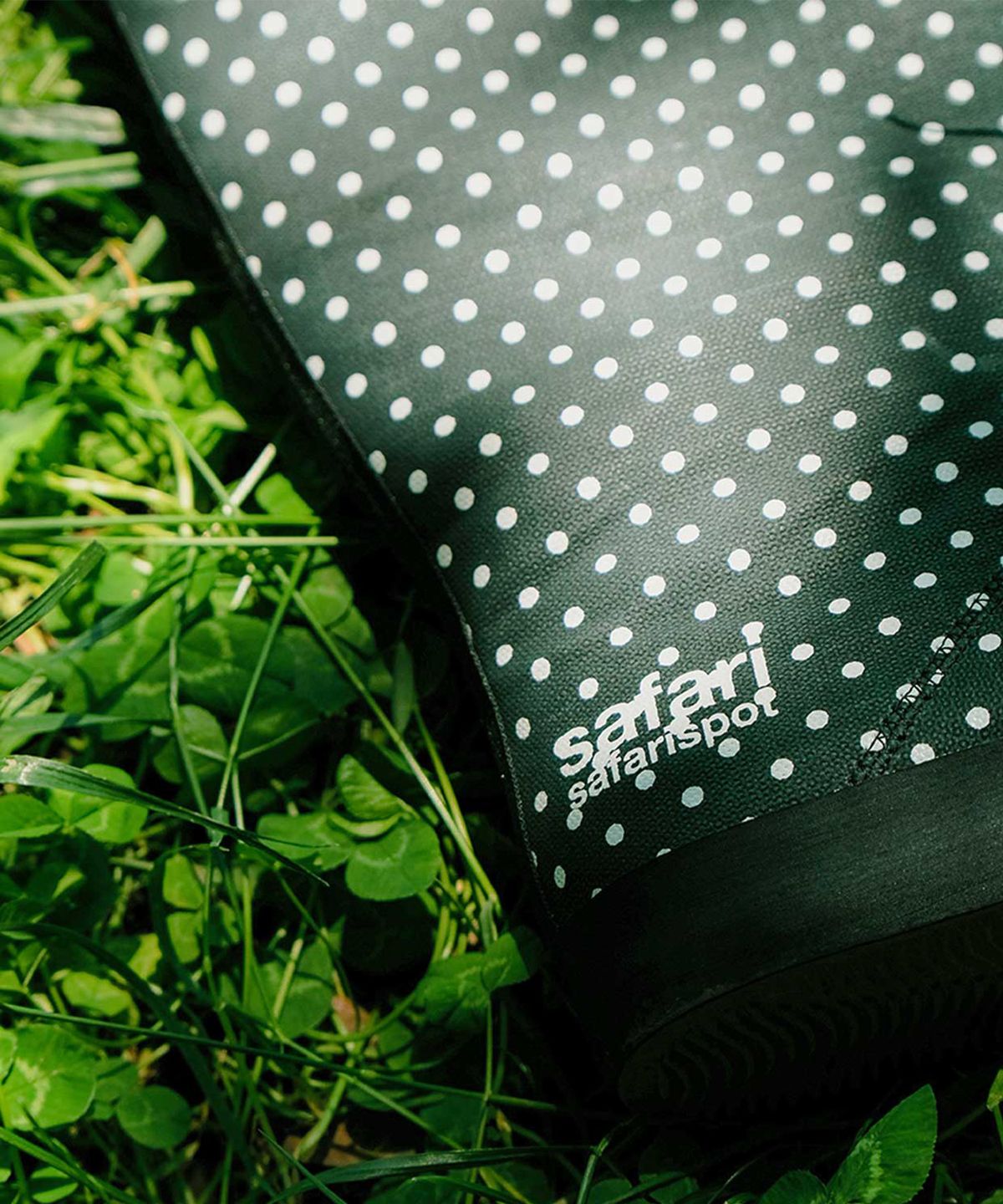 사파리스팟(SAFARISPOT) 베이직 사파리 도트 레인 부츠 (블랙)