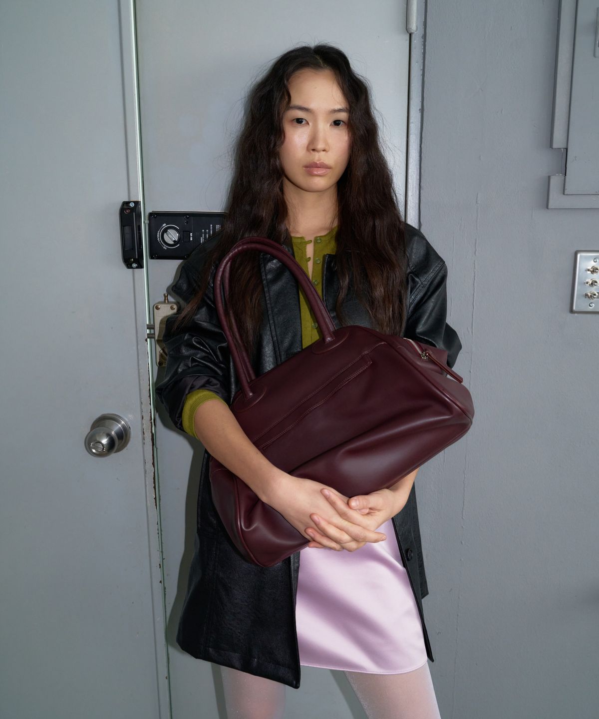 크리스틴프로젝트(CHRISTINE PROJECT) TWO ZIPPER BAG ORIGINAL(VIN CHAUD)