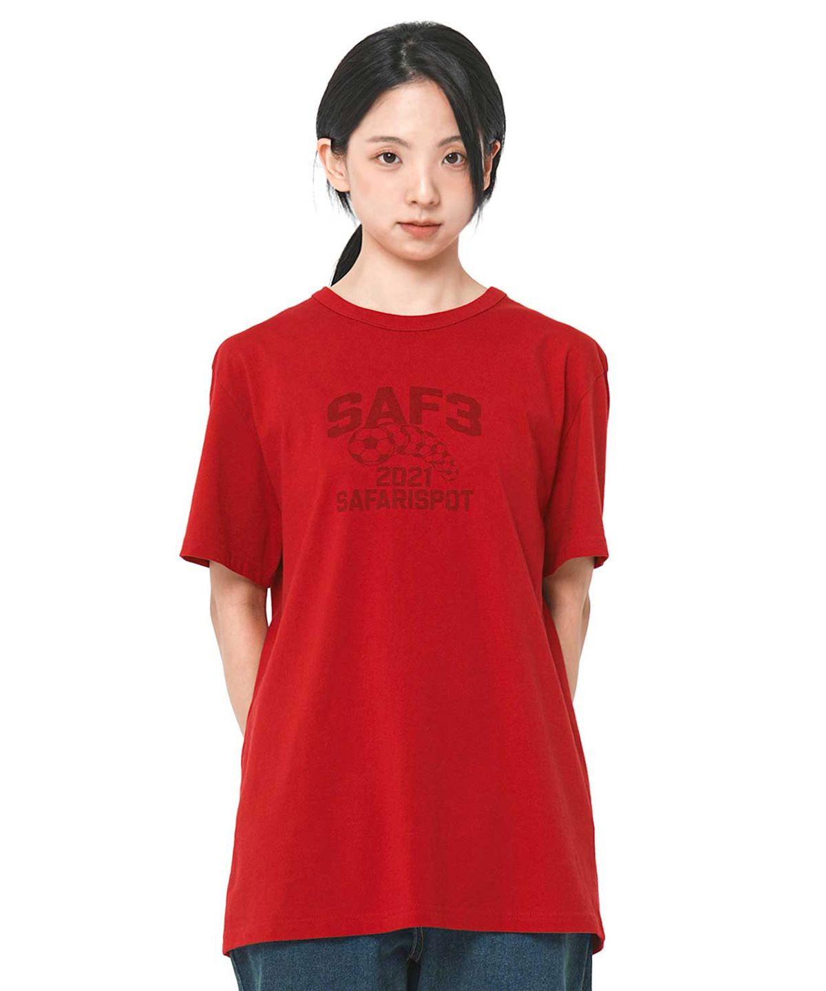 사파리스팟(SAFARISPOT) 사프3 비 더 티셔츠 (레드)