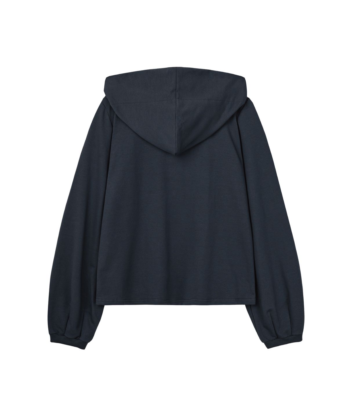 구월십일(GUWOLSIBIL) Drape Placket Hoodie Navy