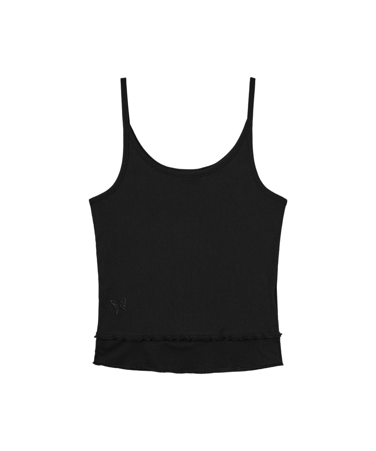 구월십일(GUWOLSIBIL) See through Crop Sleeveless  Black