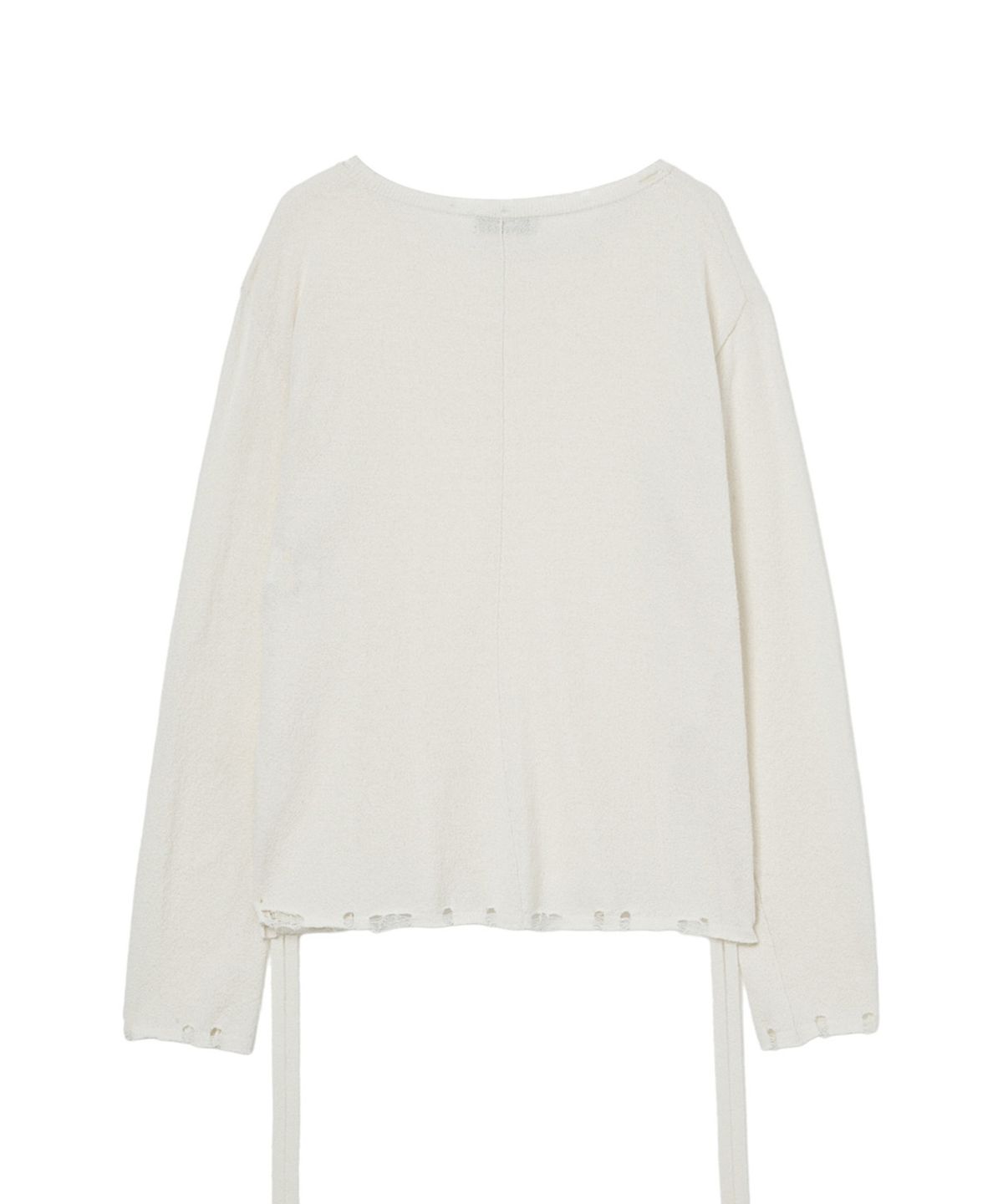 다이닛(DEINET) SIDE TIE KNIT IN IVORY