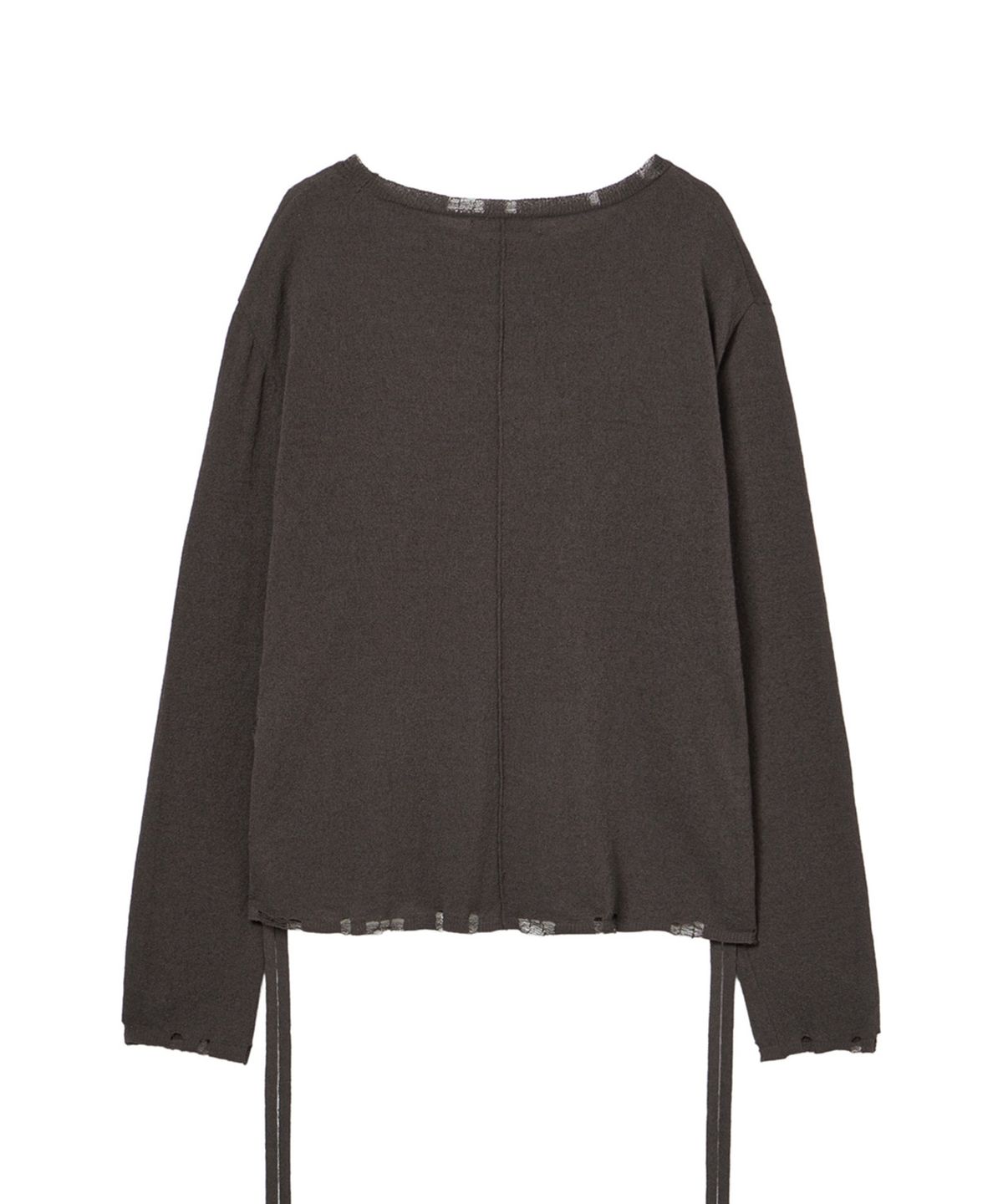 다이닛(DEINET) SIDE TIE KNIT IN BROWN