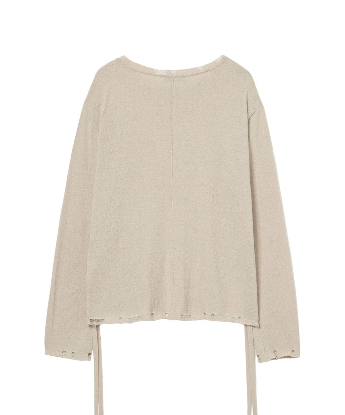 다이닛(DEINET) SIDE TIE KNIT IN BEIGE