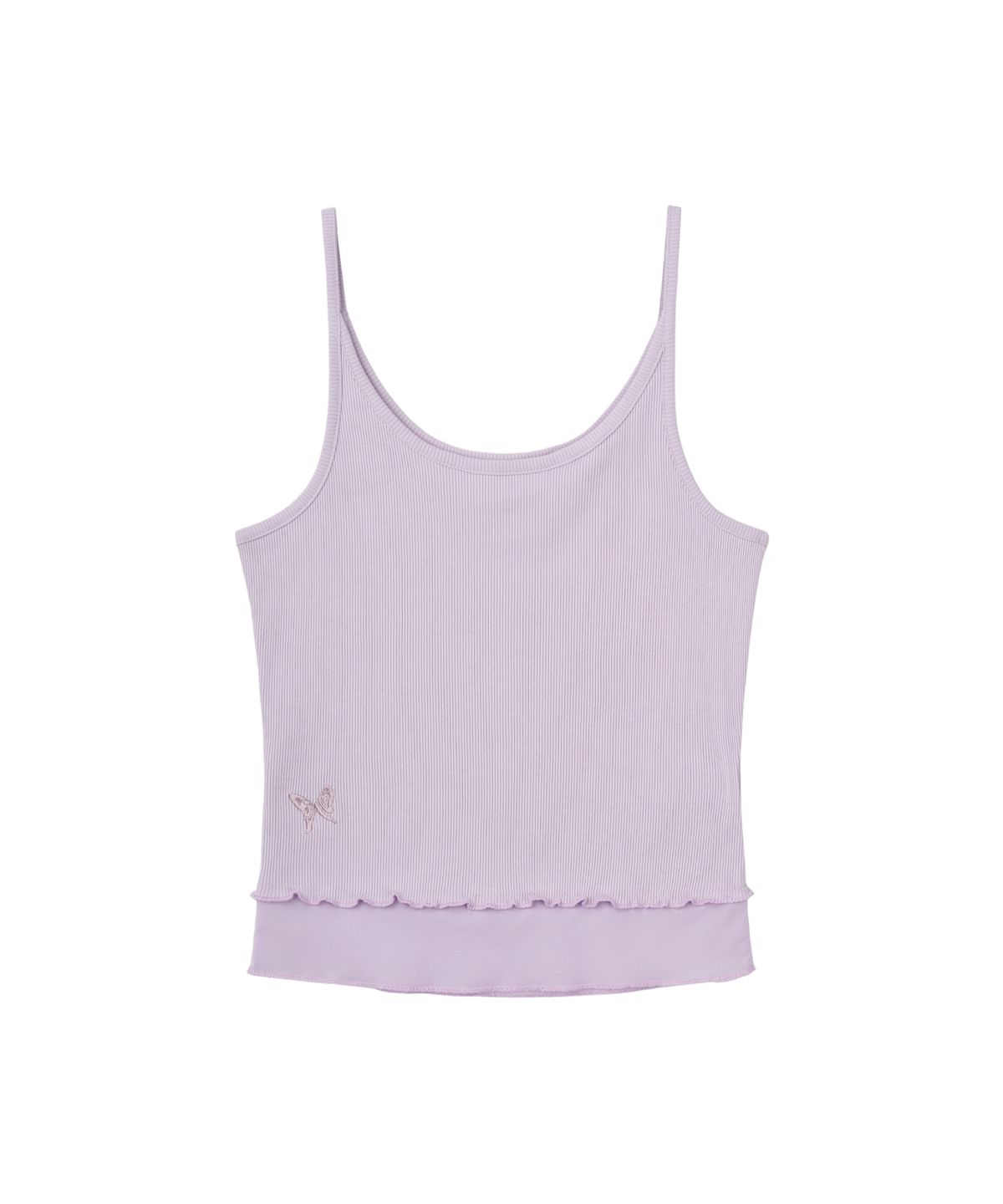 구월십일(GUWOLSIBIL) See through Crop Sleeveless  Light Purple