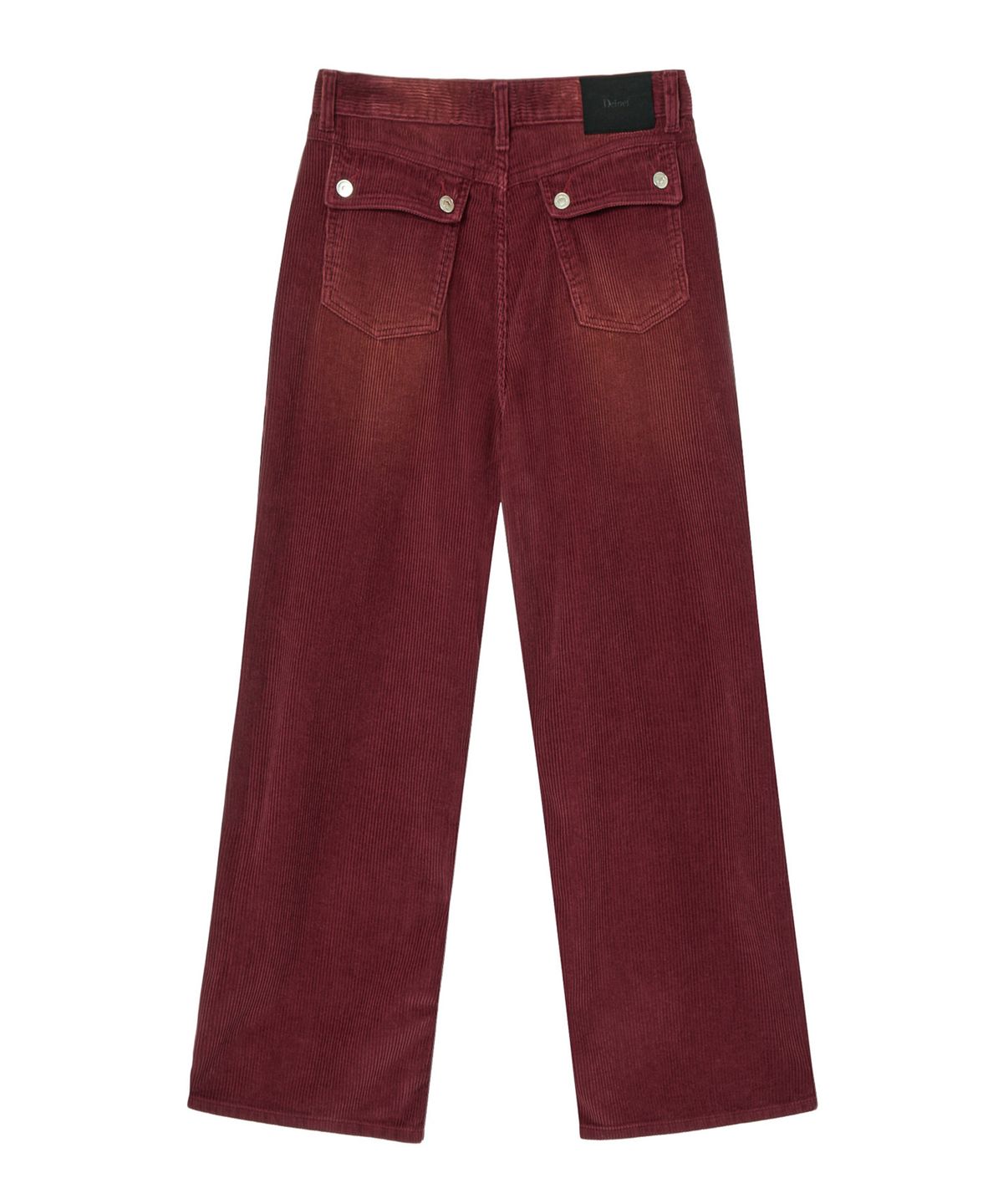 다이닛(DEINET) STRAIGHT BRUSH CORDUROY PANTS IN BURGUNDY