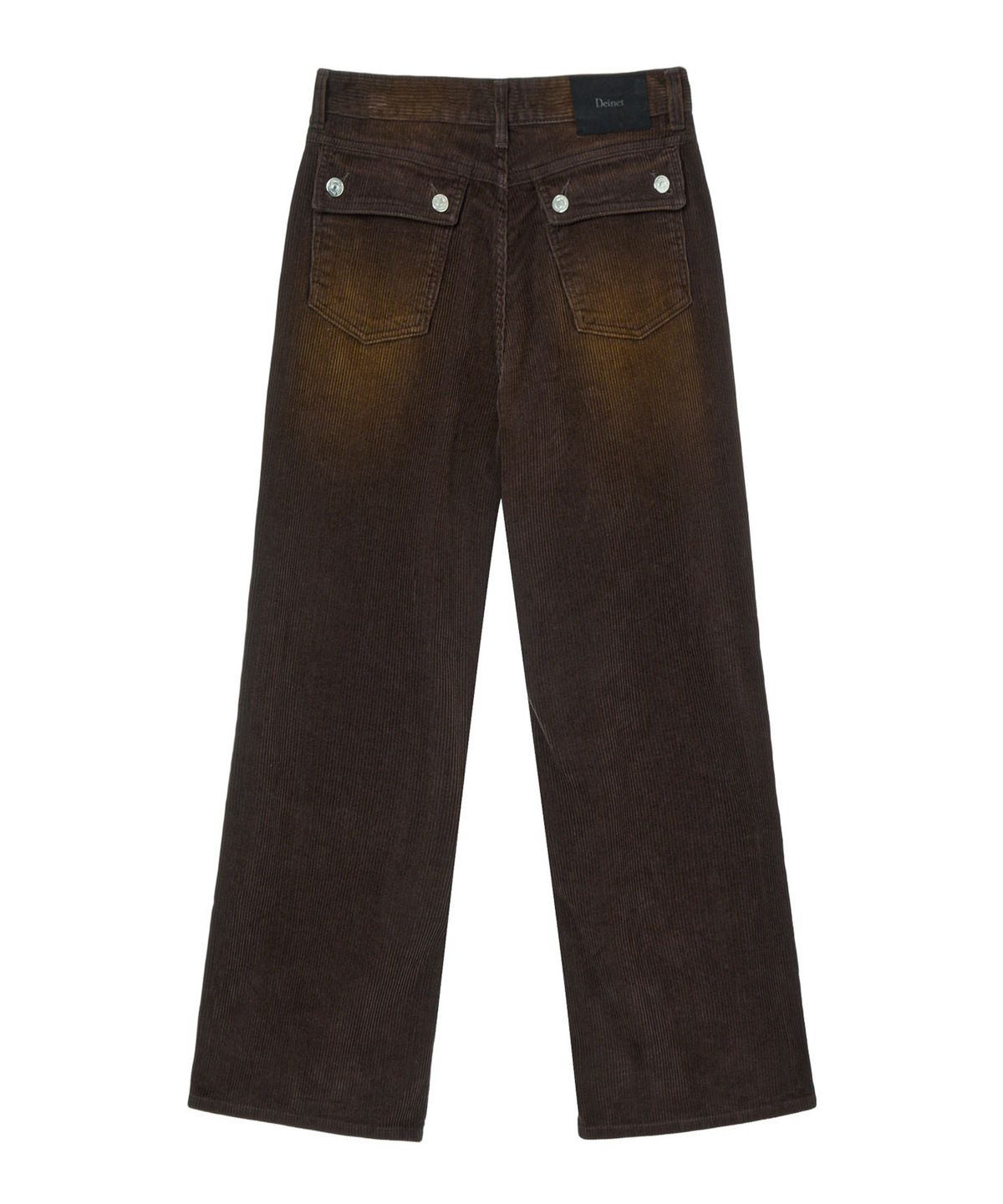 다이닛(DEINET) STRAIGHT BRUSH CORDUROY PANTS IN DARK BROWN