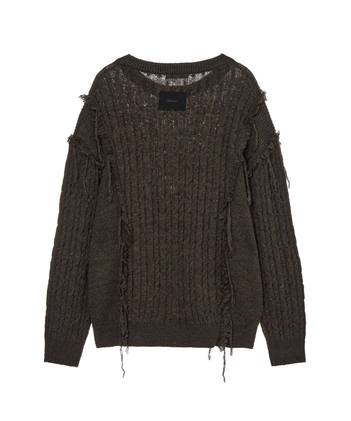 다이닛(DEINET) CABLED PULLOVER KNIT IN BROWN