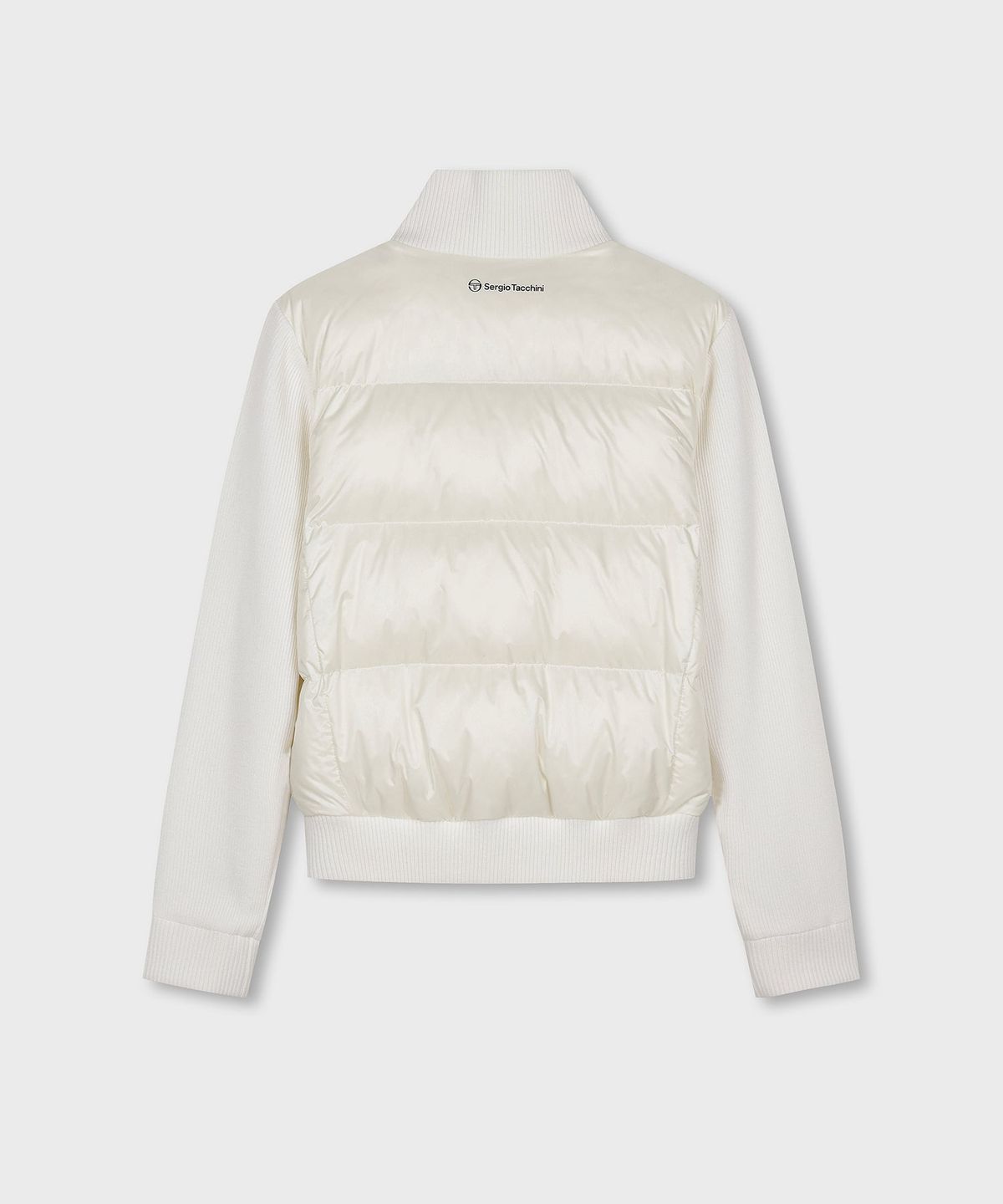 세르지오 타키니(SERGIO TACCHINI) W 스웨터 하이브리드 크롭 다운 (Ivory)