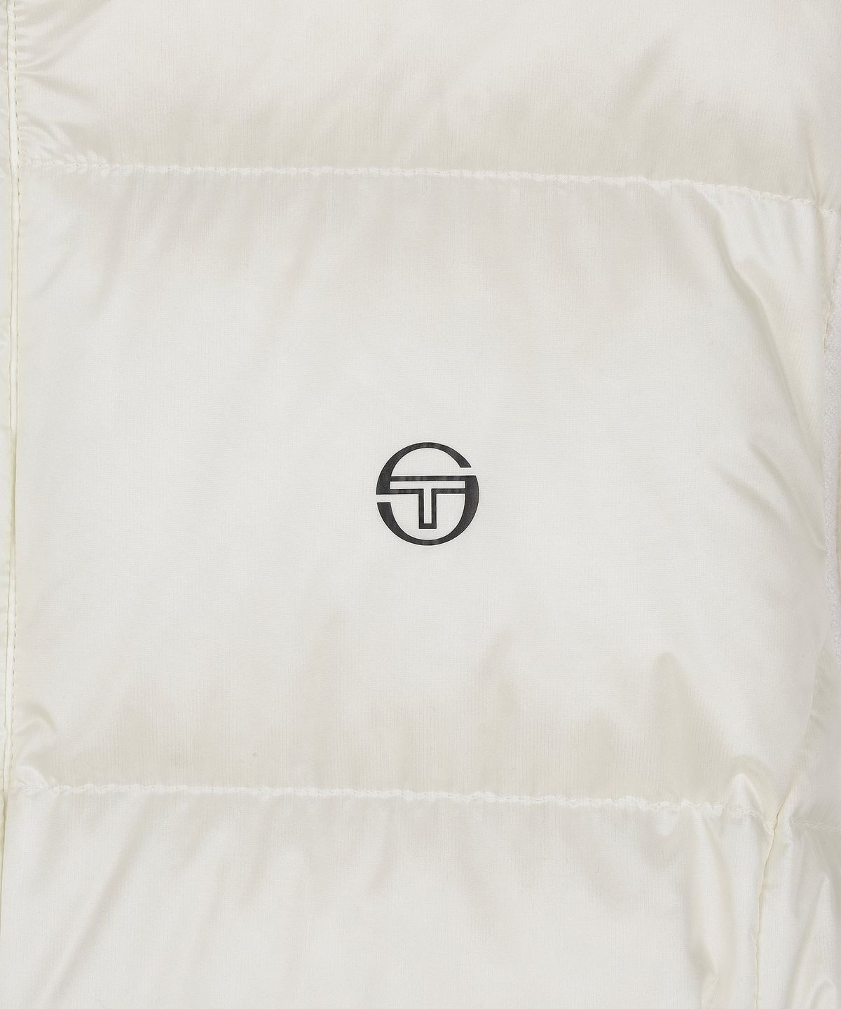 세르지오 타키니(SERGIO TACCHINI) W 스웨터 하이브리드 크롭 다운 (Ivory)