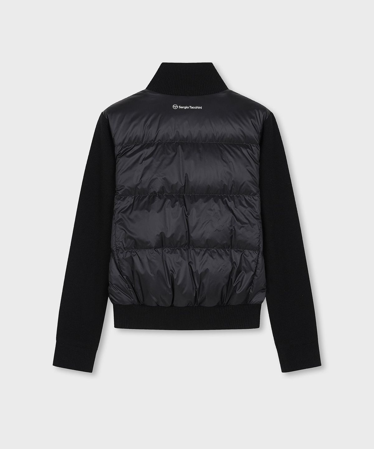 세르지오 타키니(SERGIO TACCHINI) W 스웨터 하이브리드 크롭 다운 (Black)