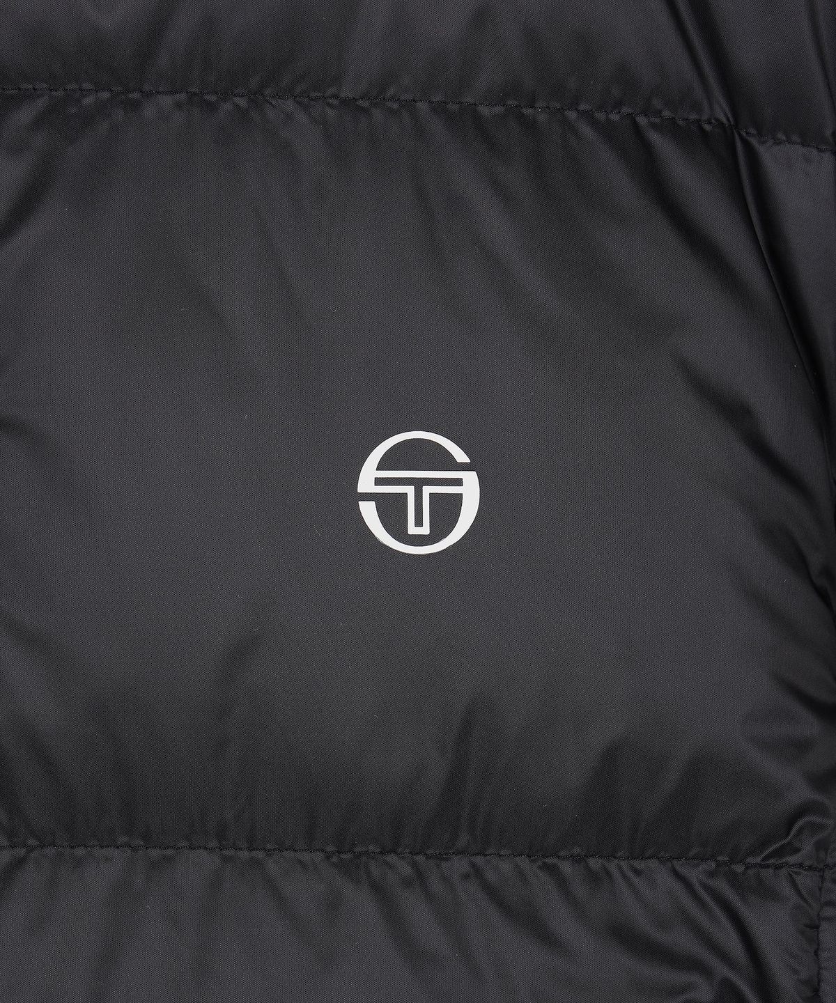 세르지오 타키니(SERGIO TACCHINI) W 스웨터 하이브리드 크롭 다운 (Black)