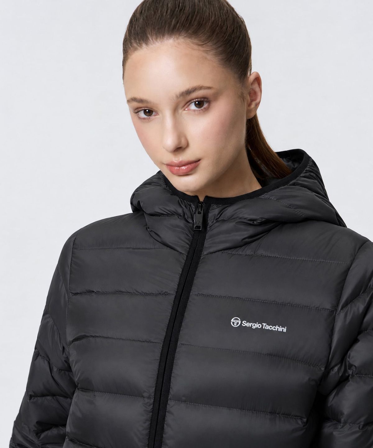 세르지오 타키니(SERGIO TACCHINI) W 쿠쉬웜 경량 다운 (Black)