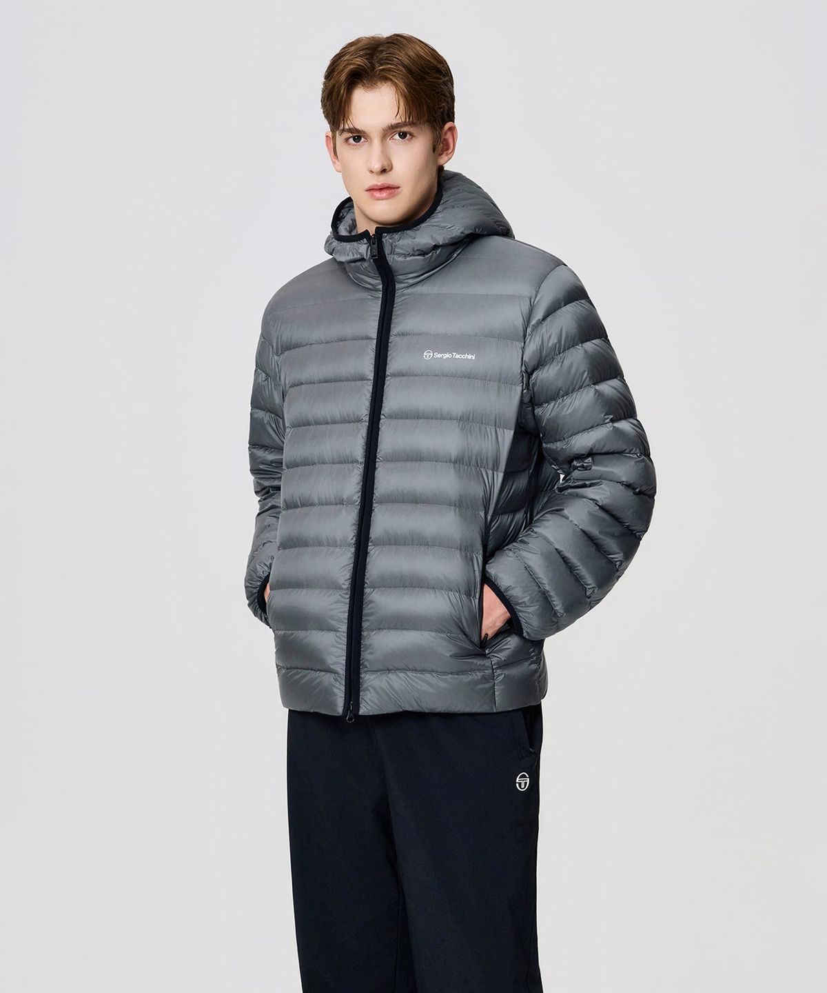 세르지오 타키니(SERGIO TACCHINI) M 쿠쉬웜 경량 다운 (D.Grey)