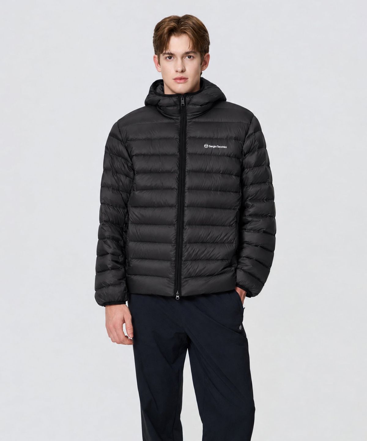 세르지오 타키니(SERGIO TACCHINI) M 쿠쉬웜 경량 다운 (Black)