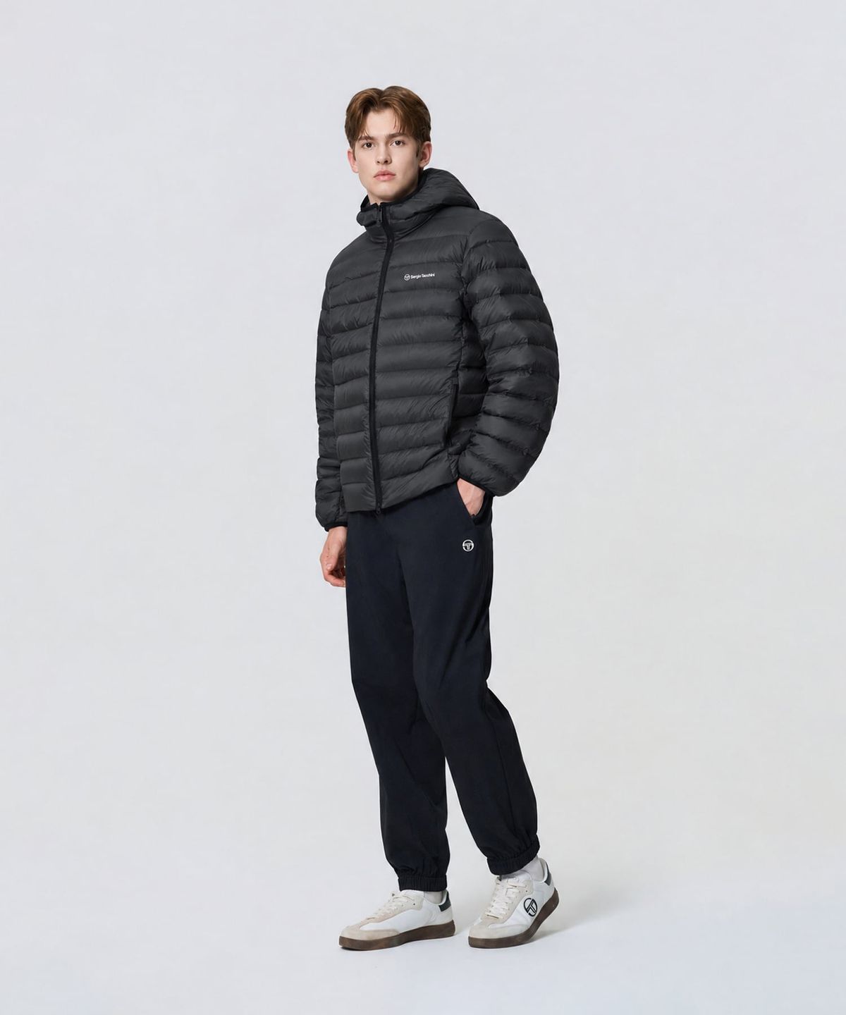 세르지오 타키니(SERGIO TACCHINI) M 쿠쉬웜 경량 다운 (Black)