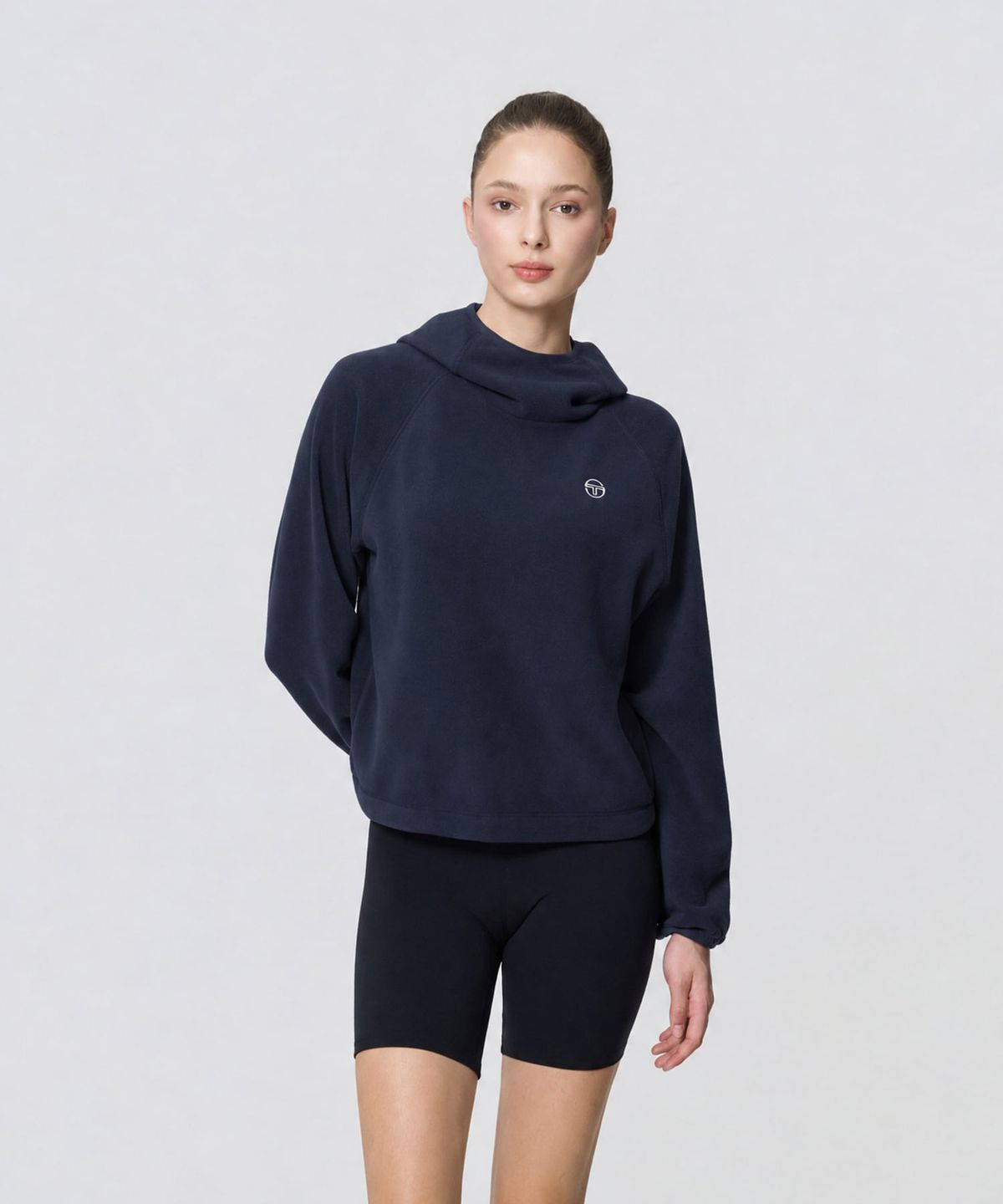 세르지오 타키니(SERGIO TACCHINI) W 쿠쉬웜 소프트플리스 후디 (Navy)