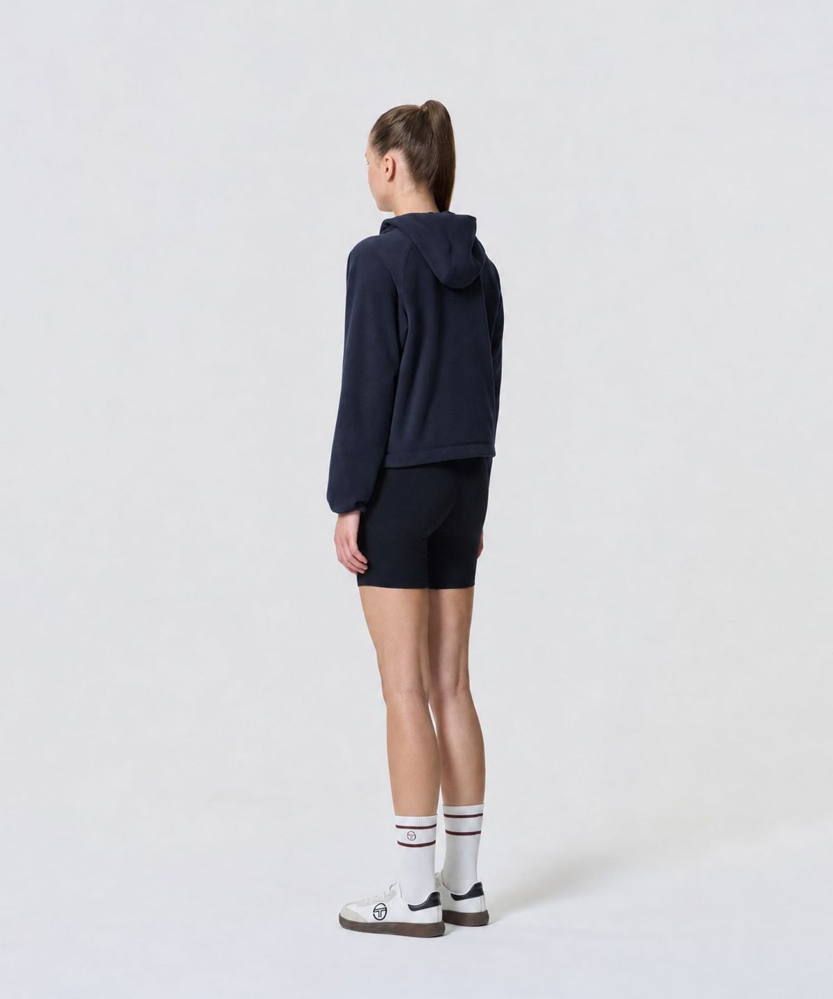 세르지오 타키니(SERGIO TACCHINI) W 쿠쉬웜 소프트플리스 후디 (Navy)