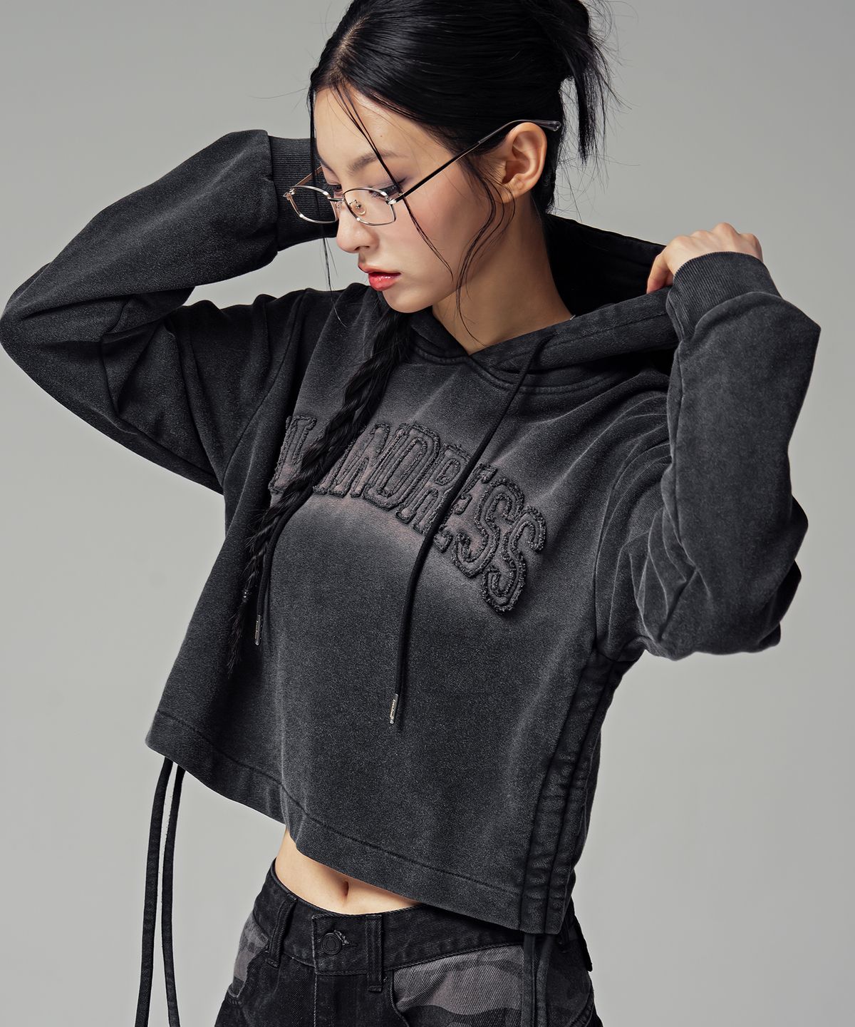 어반드레스(AVANDRESS) Shadow Letter Hoody_2COL