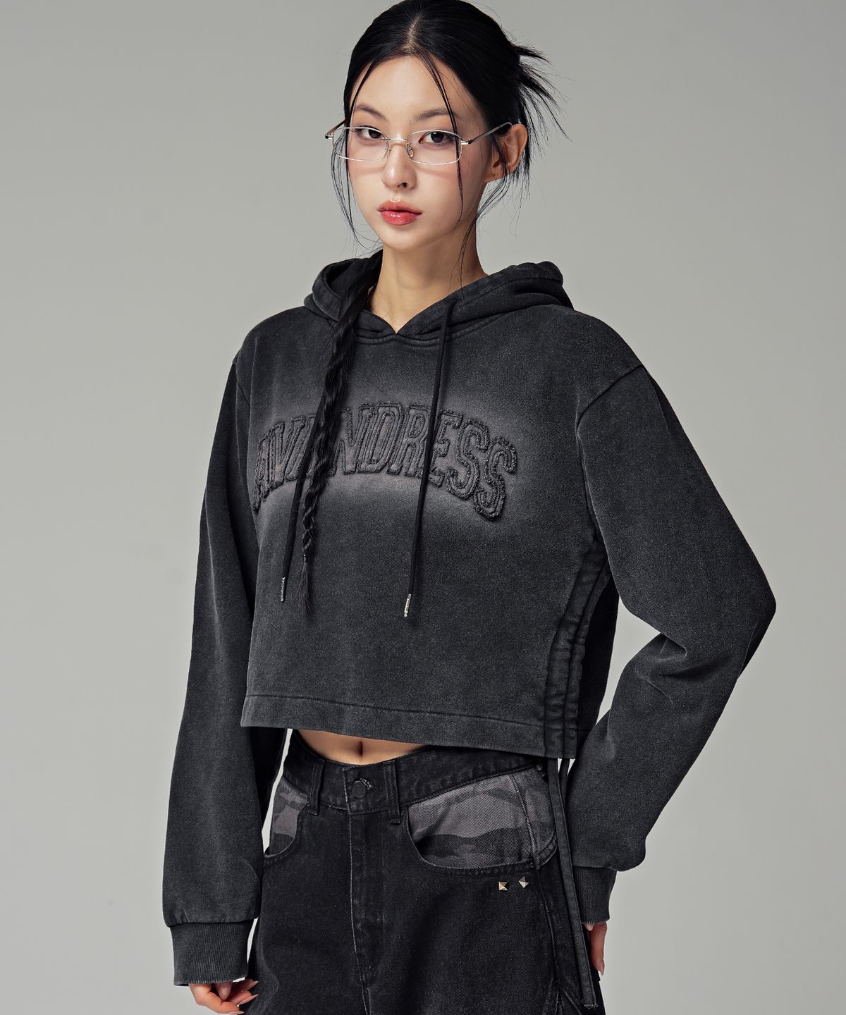 어반드레스(AVANDRESS) Shadow Letter Hoody_2COL