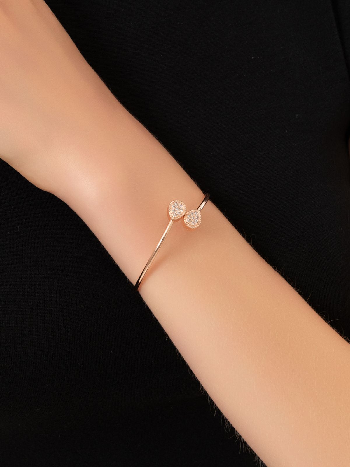 가이거주얼리(GEIGERJEWELRY) 더블 물방울 뱅글 팔찌 GIBRBB004 (14K Gold Plated)