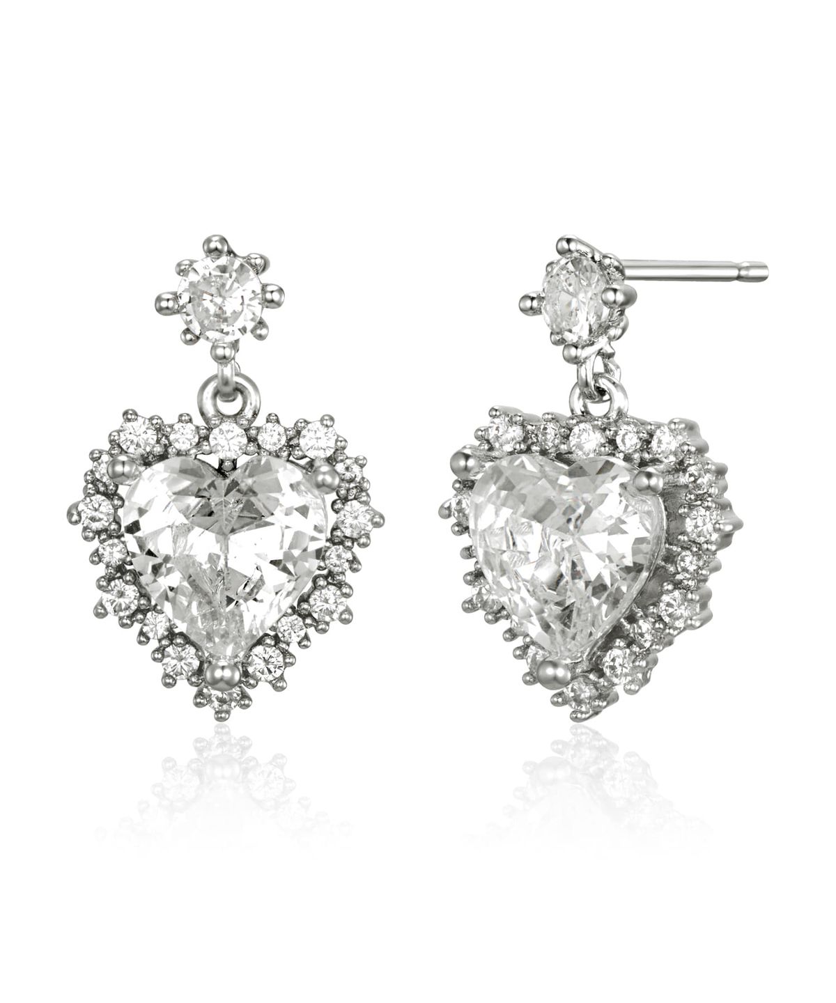 가이거주얼리(GEIGERJEWELRY) 18K GF 에스텔 하트 드롭 귀걸이 GI8KPEE093