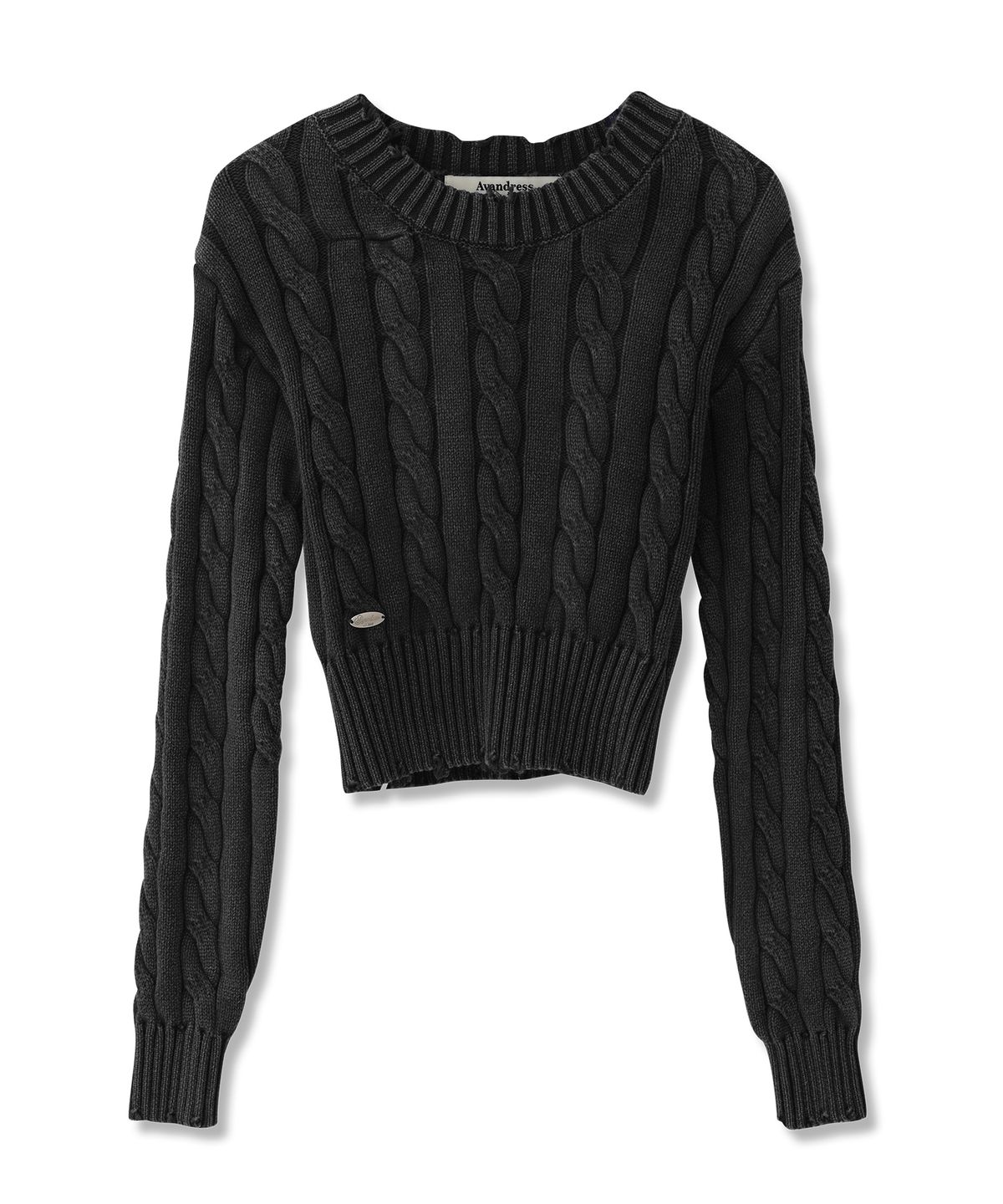 어반드레스(AVANDRESS) Erica Round Damage Knit_3COL