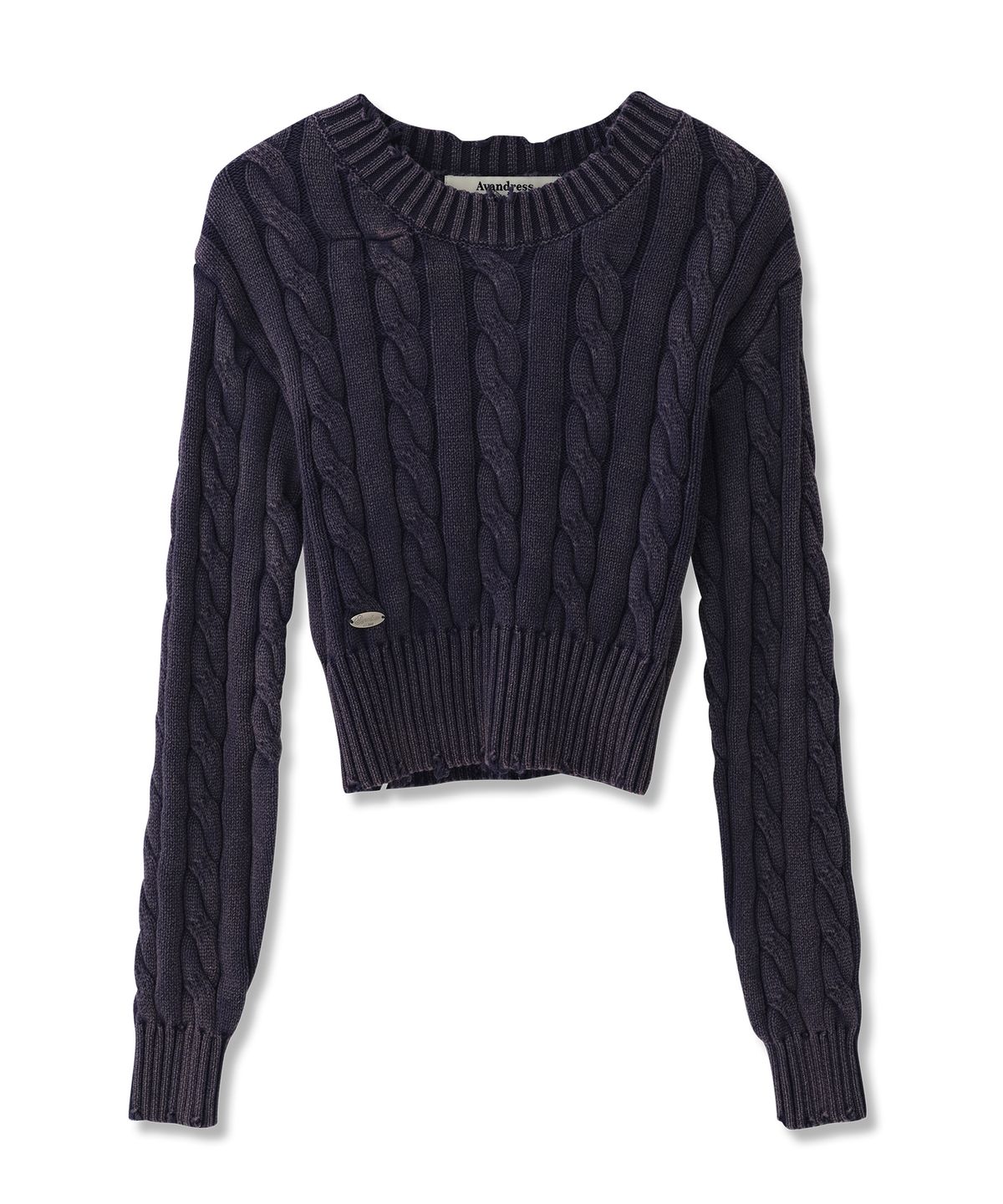 어반드레스(AVANDRESS) Erica Round Damage Knit_3COL
