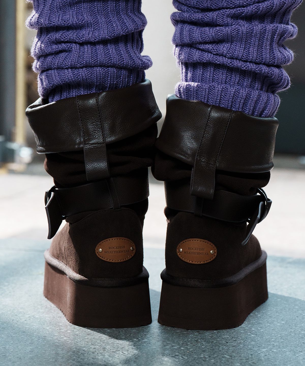 락피쉬웨더웨어(ROCKFISH WEATHERWEAR) MAXI FOLDED BELT BOOTS - 2 colors