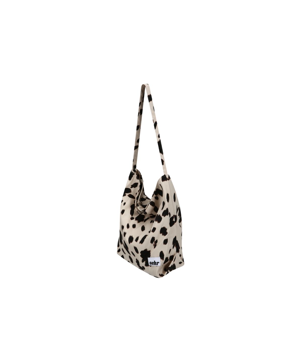세르(SEHR) Leopard Spot Medium Bucket Bag (Cream)