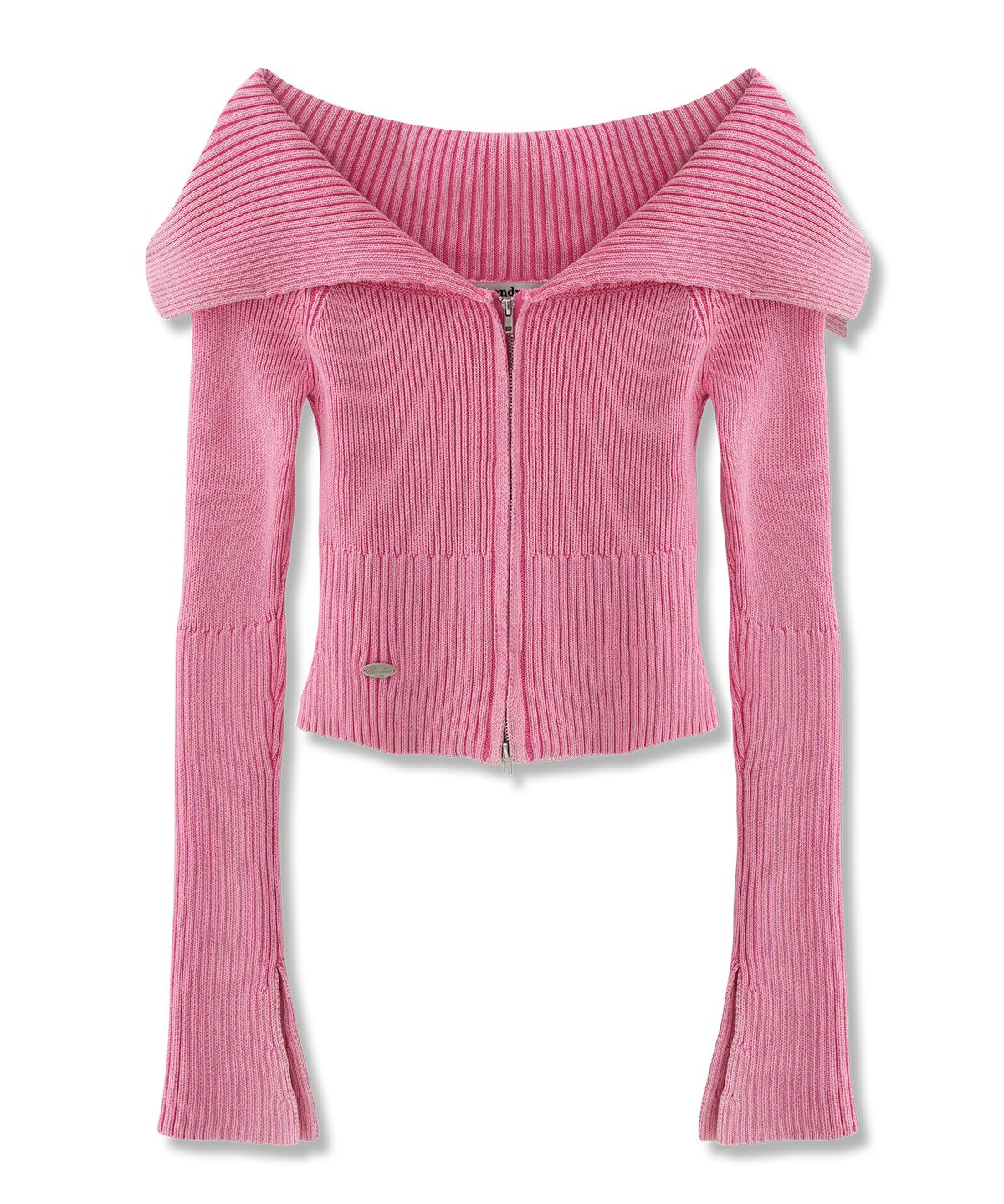 어반드레스(AVANDRESS) Julie Pigment Knit Zip-Up_3COL
