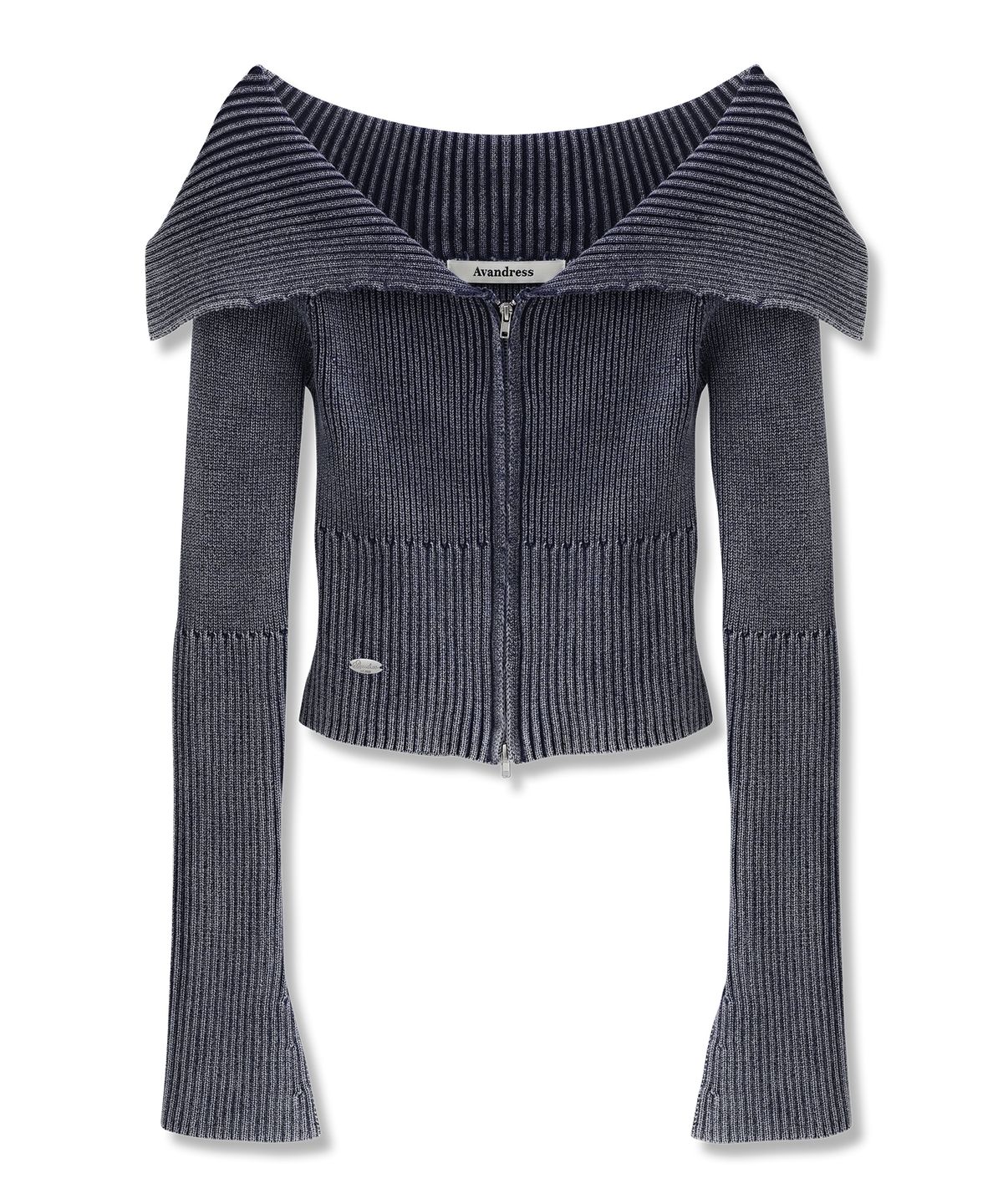 어반드레스(AVANDRESS) Julie Pigment Knit Zip-Up_3COL