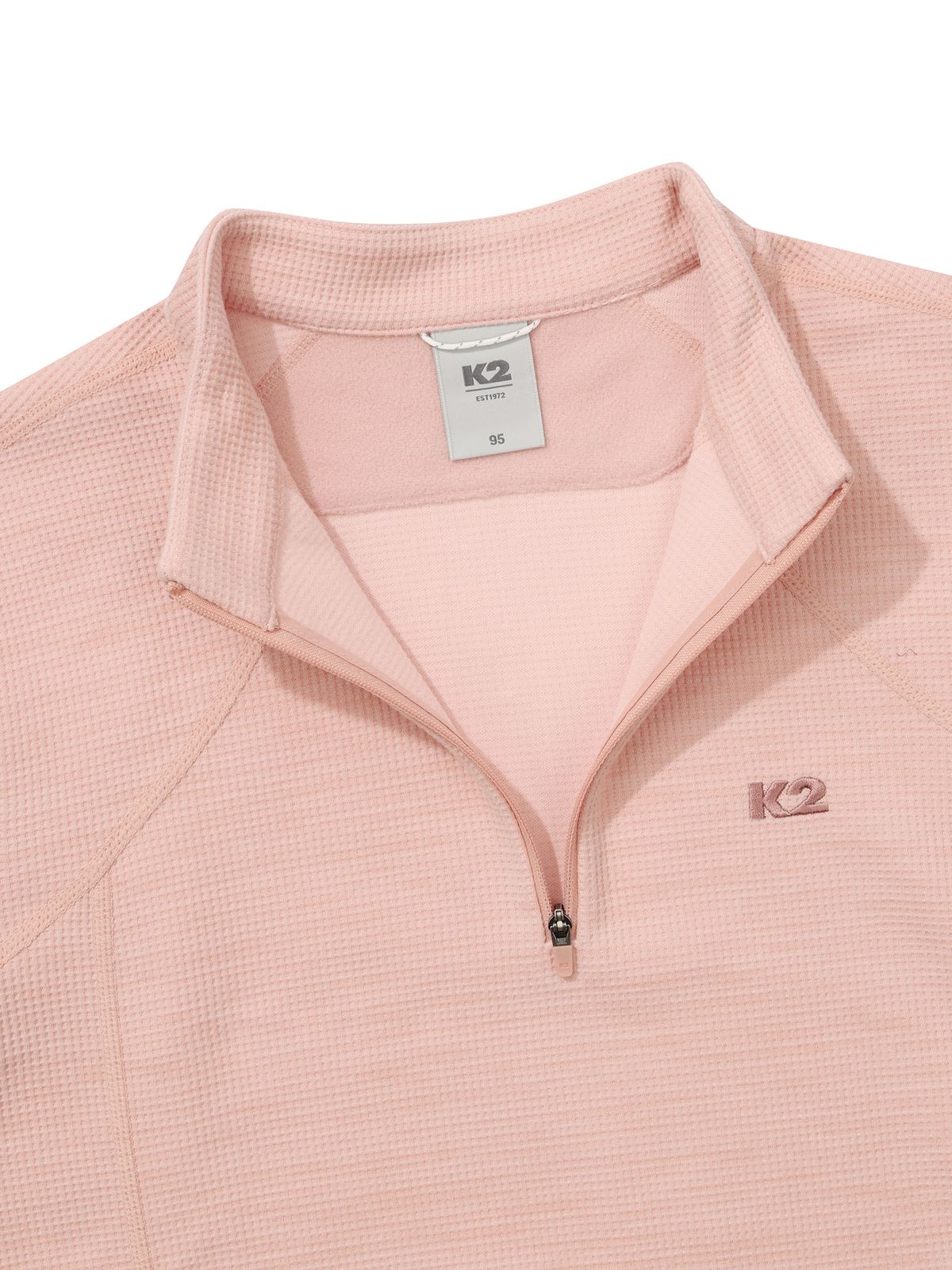 케이투(K2) FLYHIKE 멜란지 집업 티셔츠 W_SOFT PINK_KWU26226HK