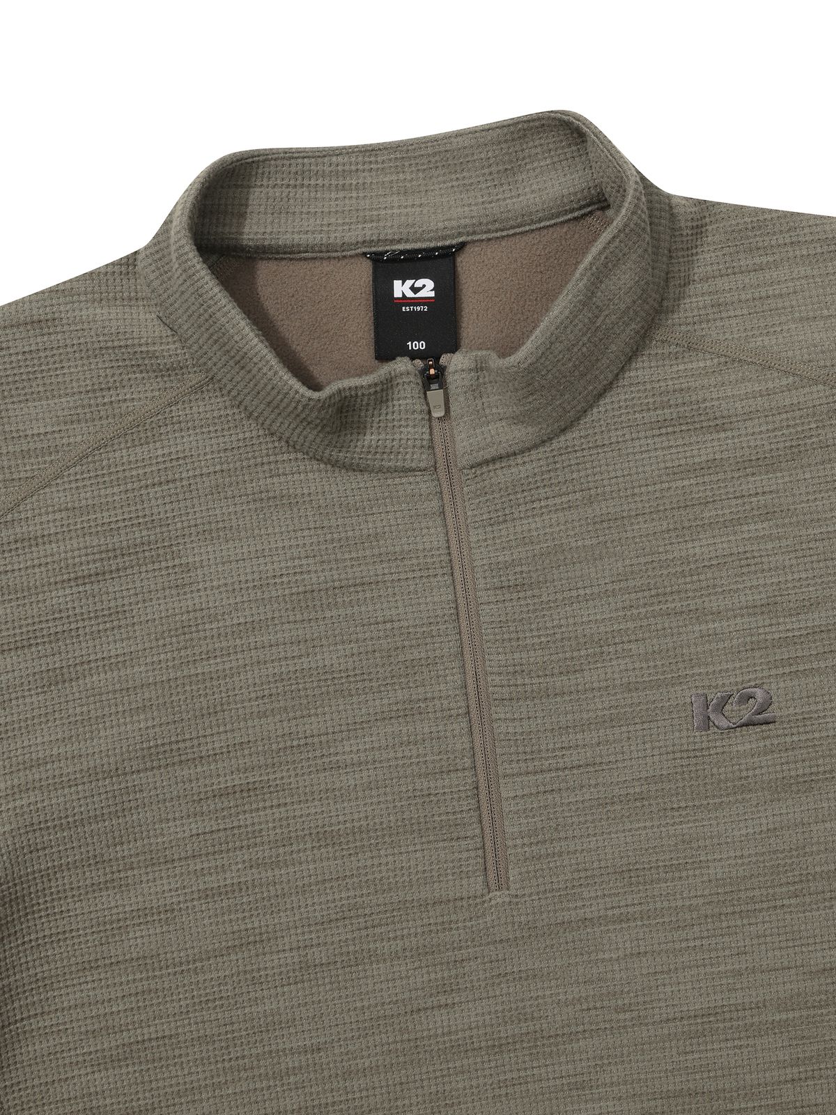 케이투(K2) FLYHIKE 멜란지 집업 티셔츠_MID BEIGE_KMU26225JL