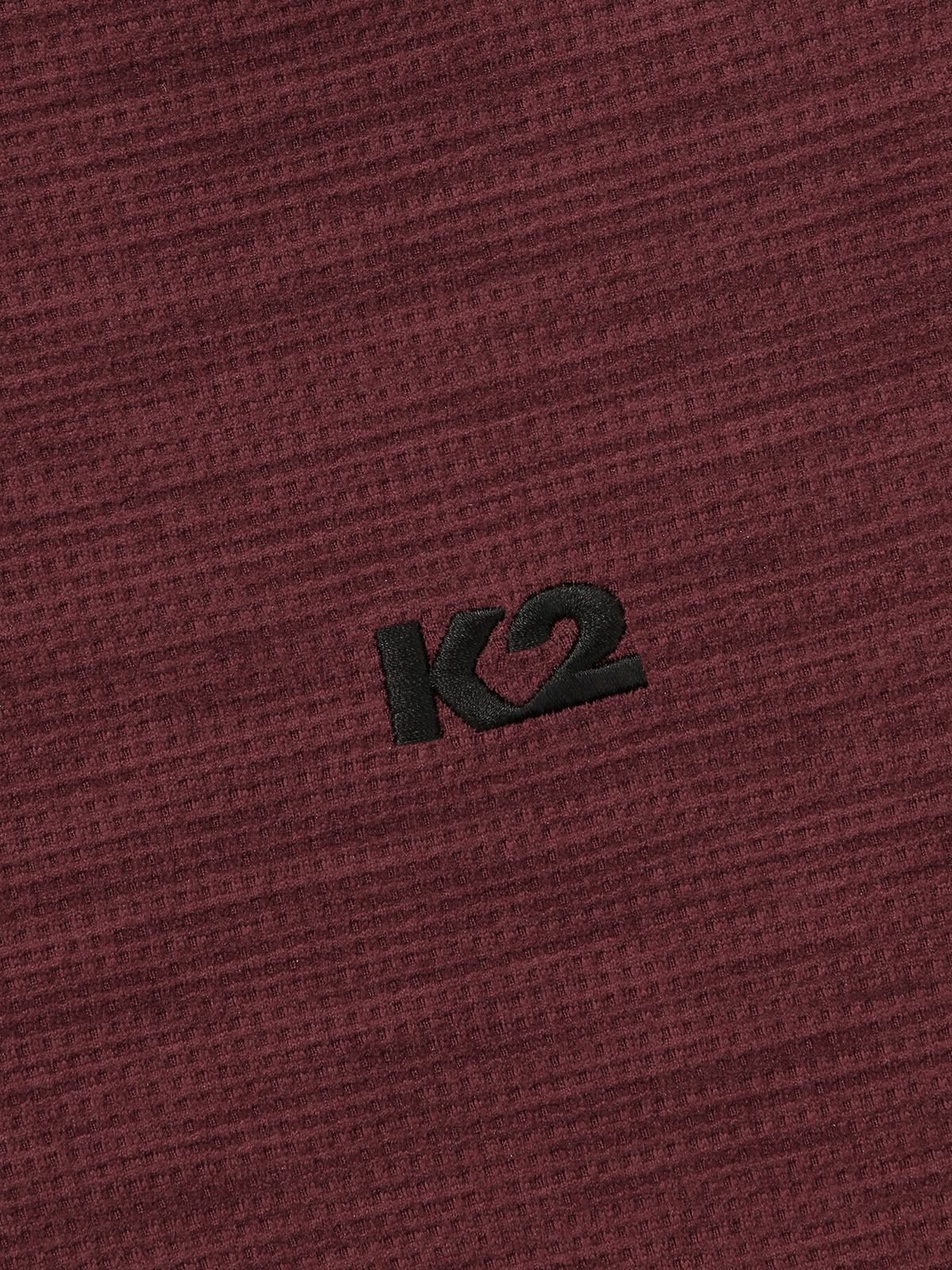 케이투(K2) FLYHIKE 멜란지 집업 티셔츠_Wine_KMU26225R8