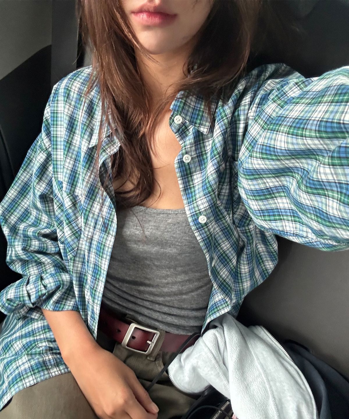108파운드(108POUND) Days Multi Check Shirt_Forest Mix