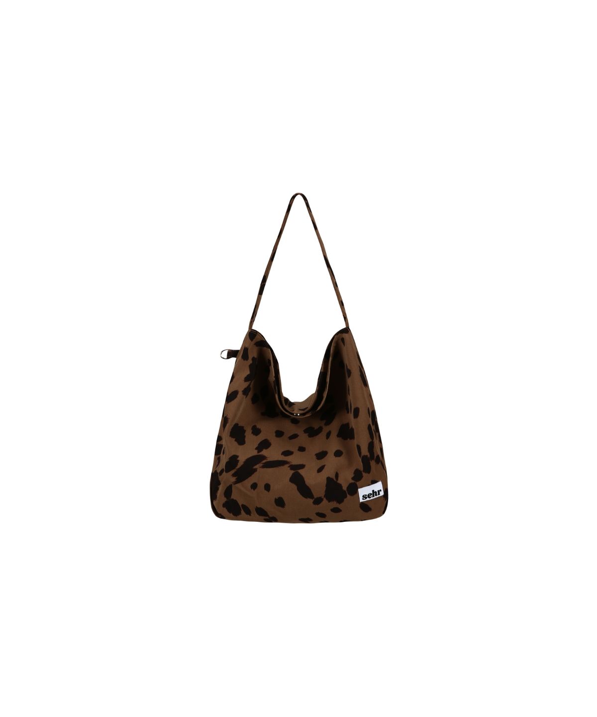 세르(SEHR) Leopard Spot Medium Bucket Bag (Mocha)