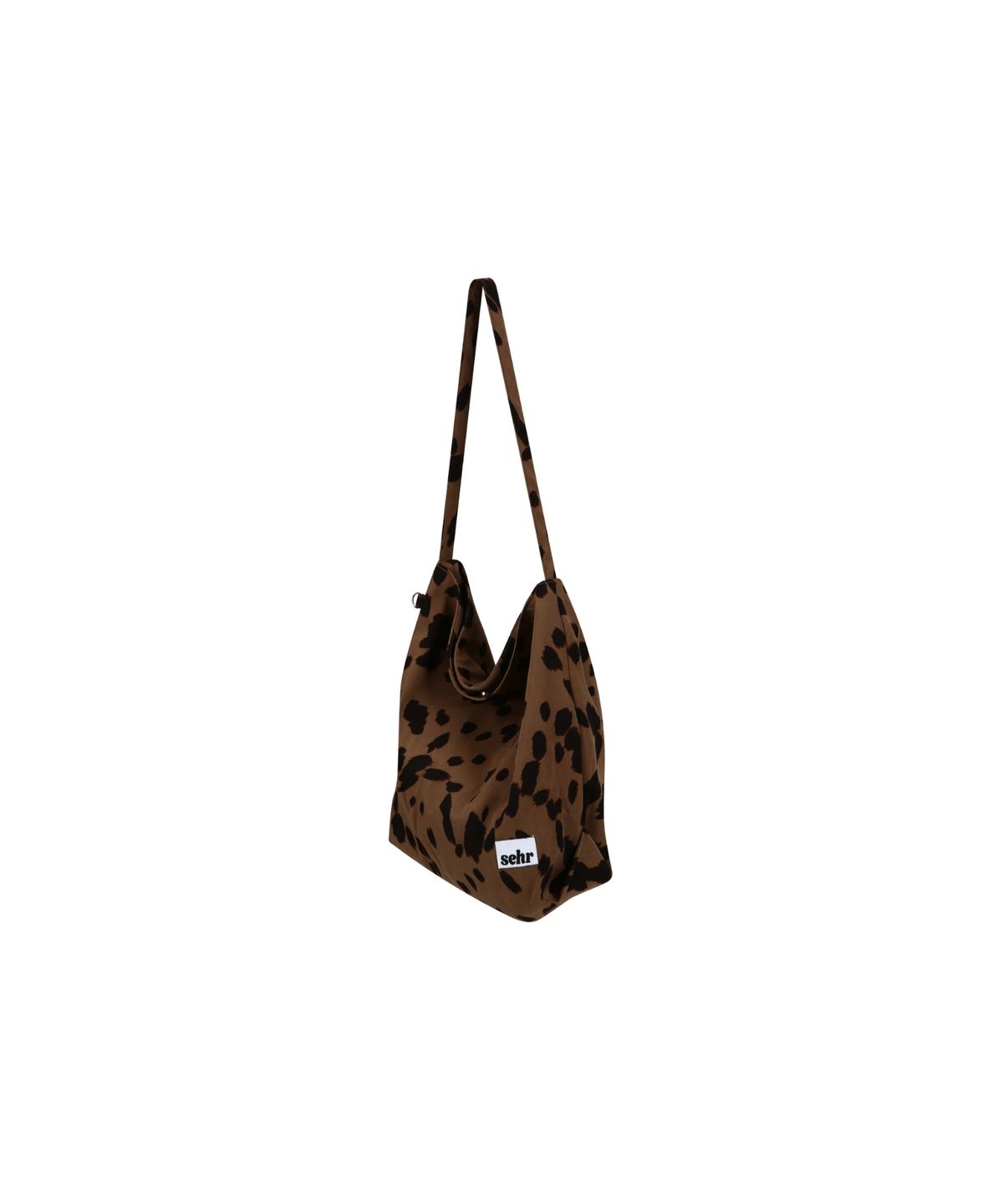 세르(SEHR) Leopard Spot Medium Bucket Bag (Mocha)